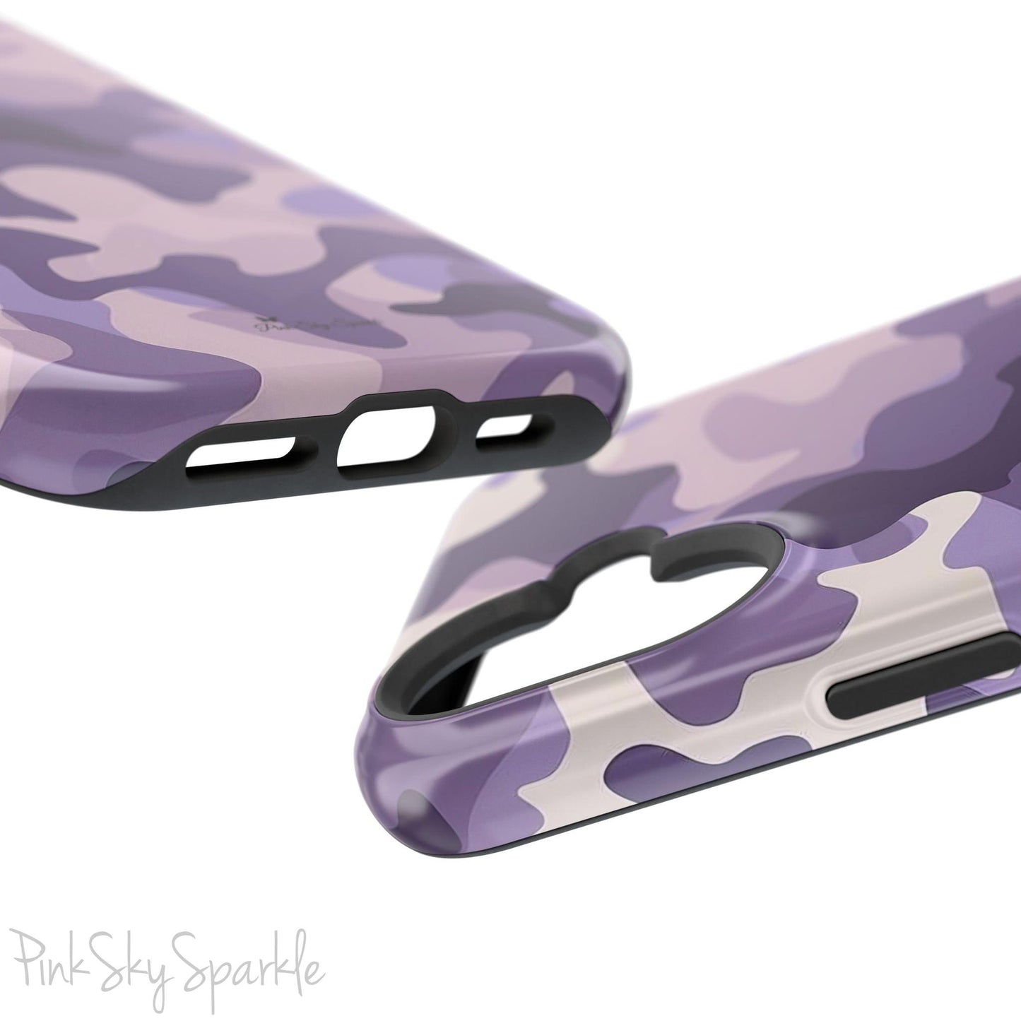 Purple Camo Magnetic iPhone Case