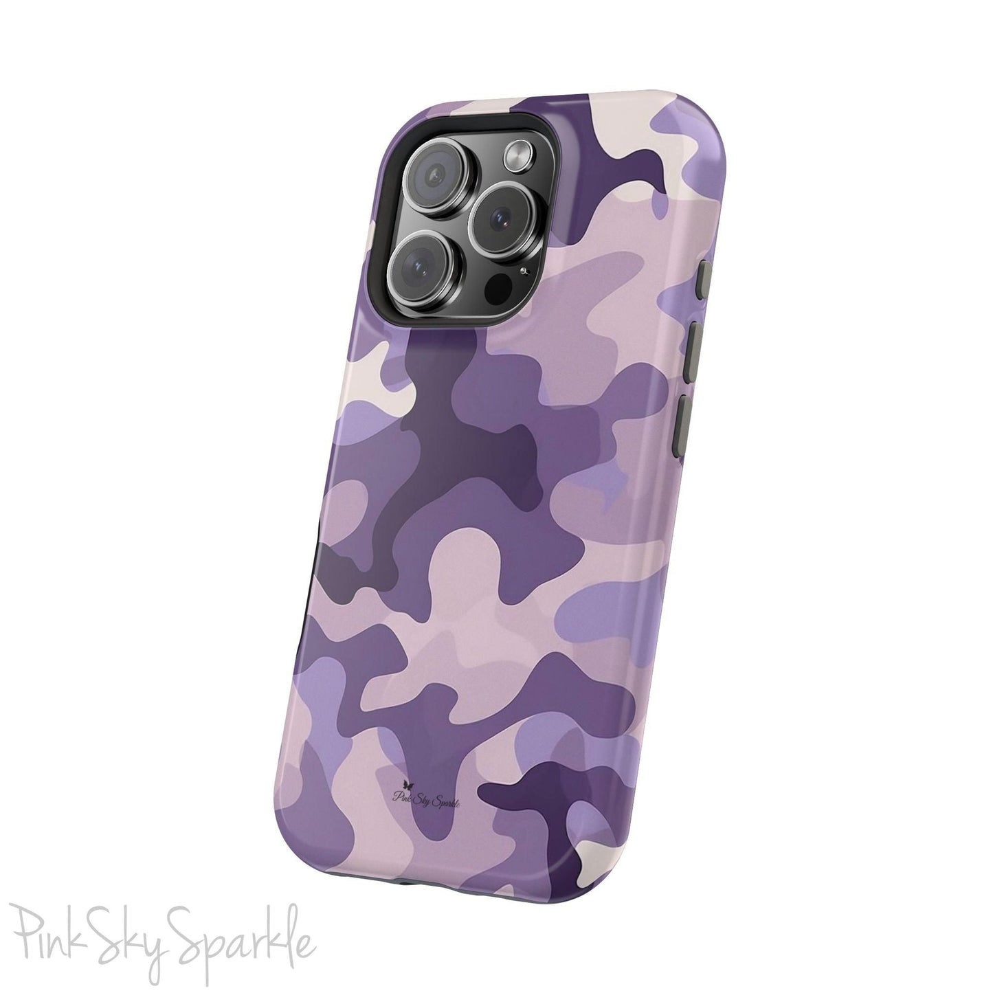 Purple Camo Magnetic iPhone Case