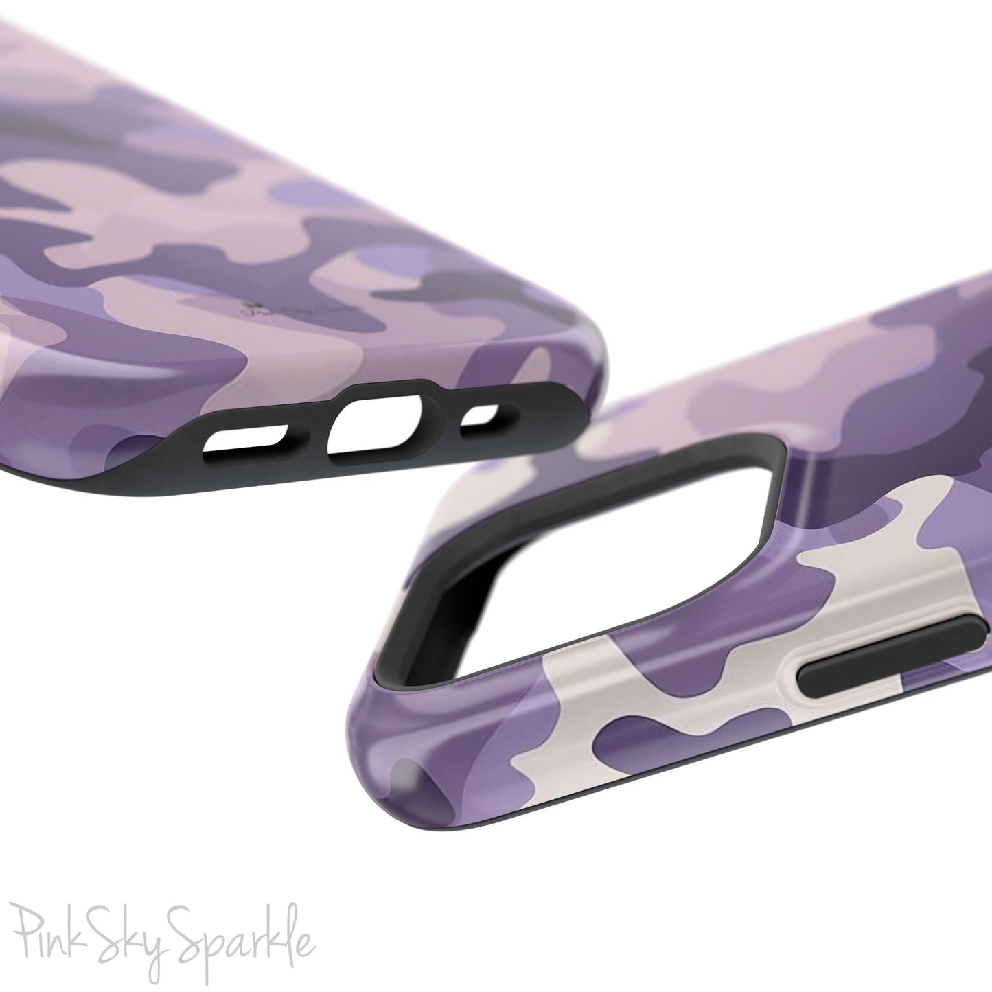 Purple Camo Magnetic iPhone Case