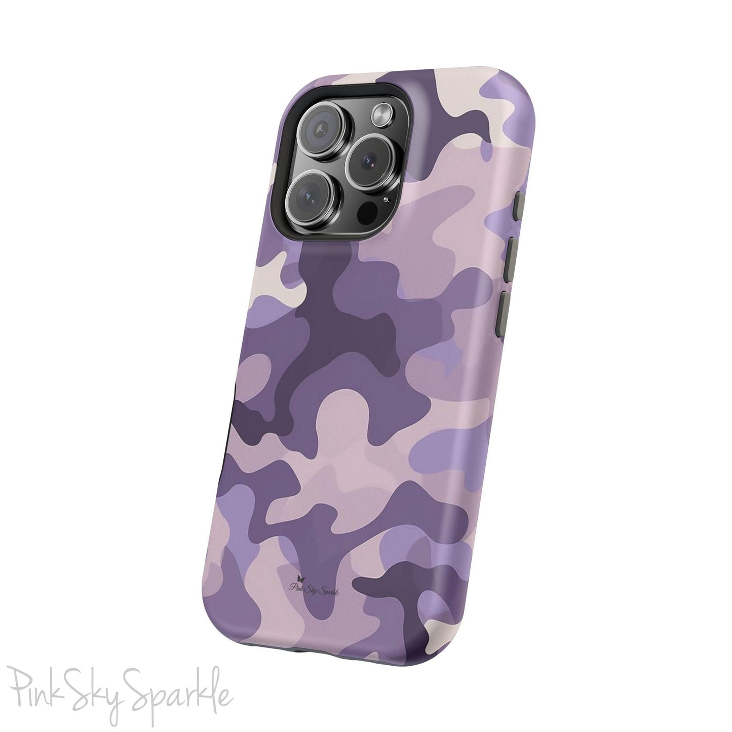Purple Camo Magnetic iPhone Case
