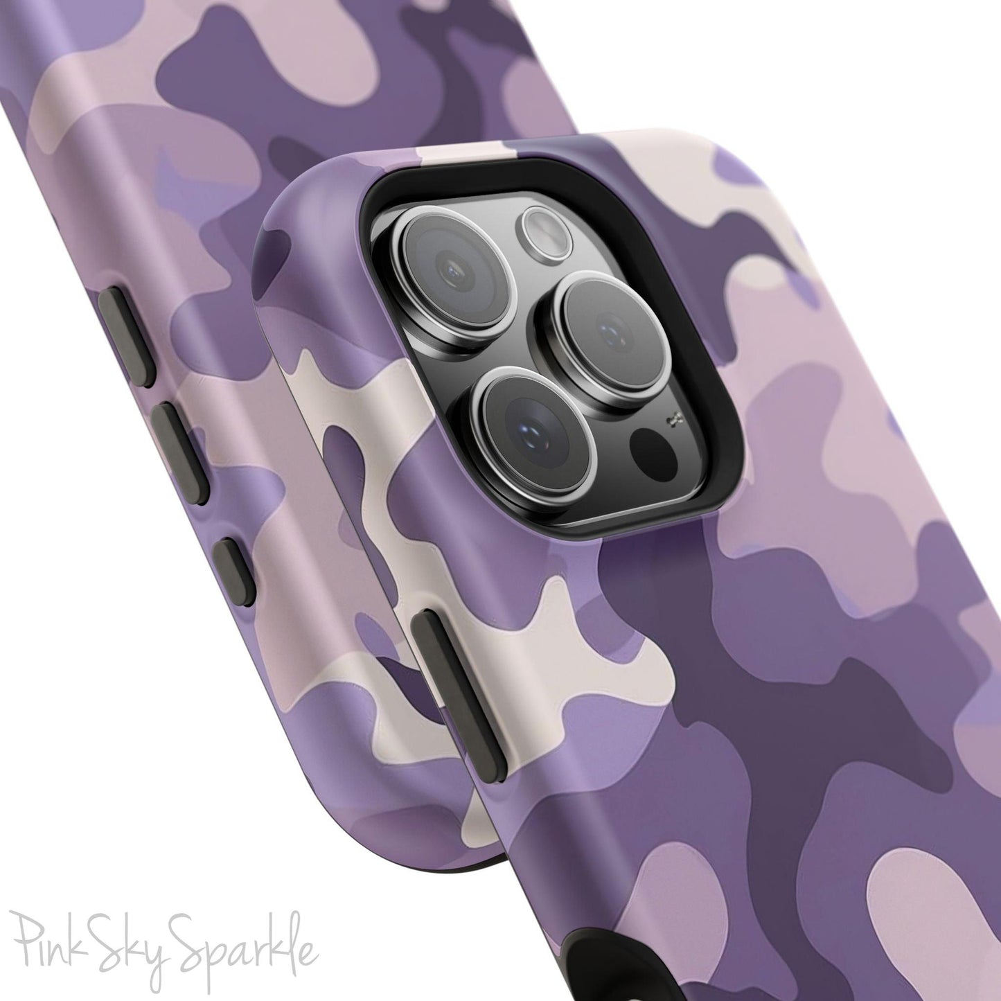 Purple Camo Magnetic iPhone Case