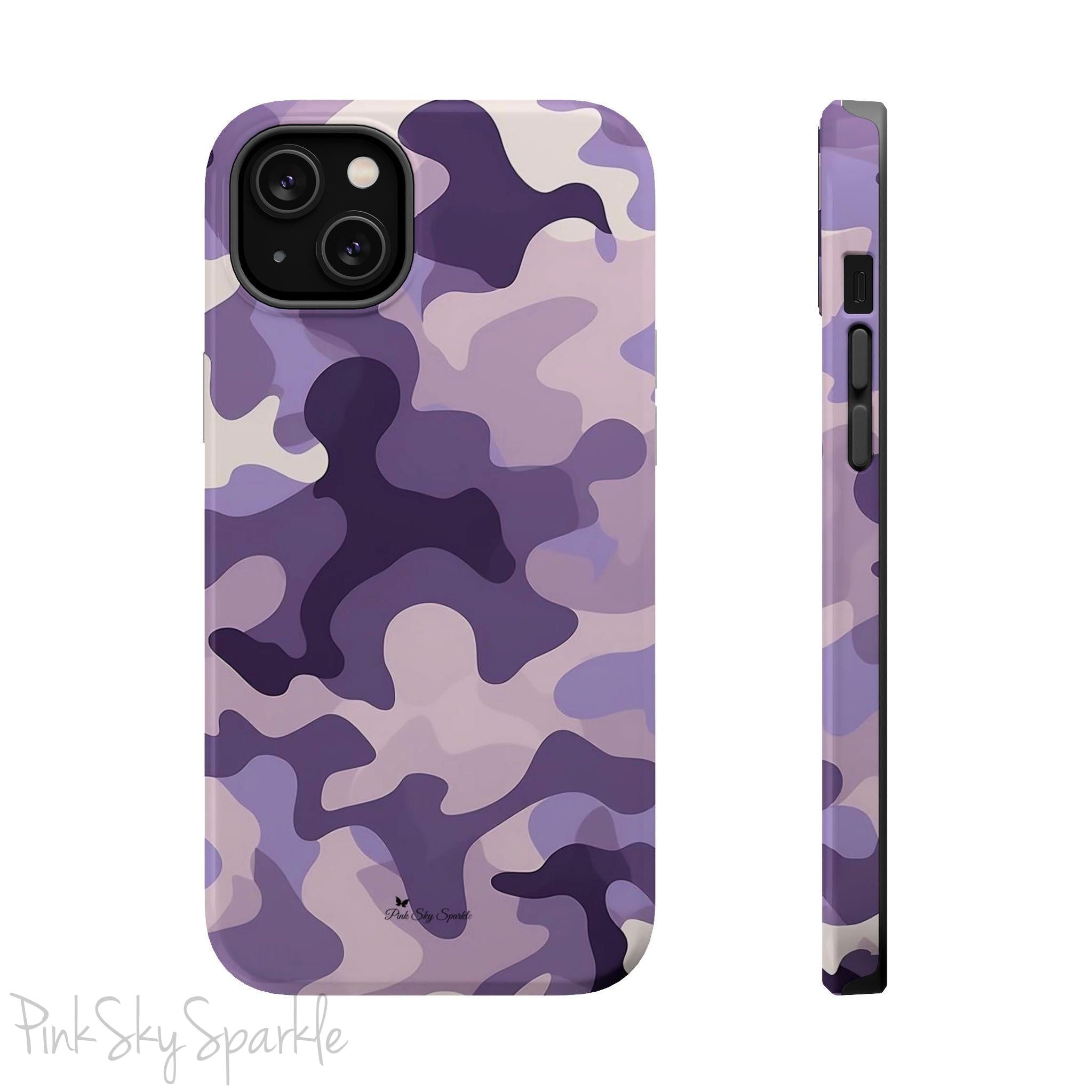 Purple Camo Magnetic iPhone Case