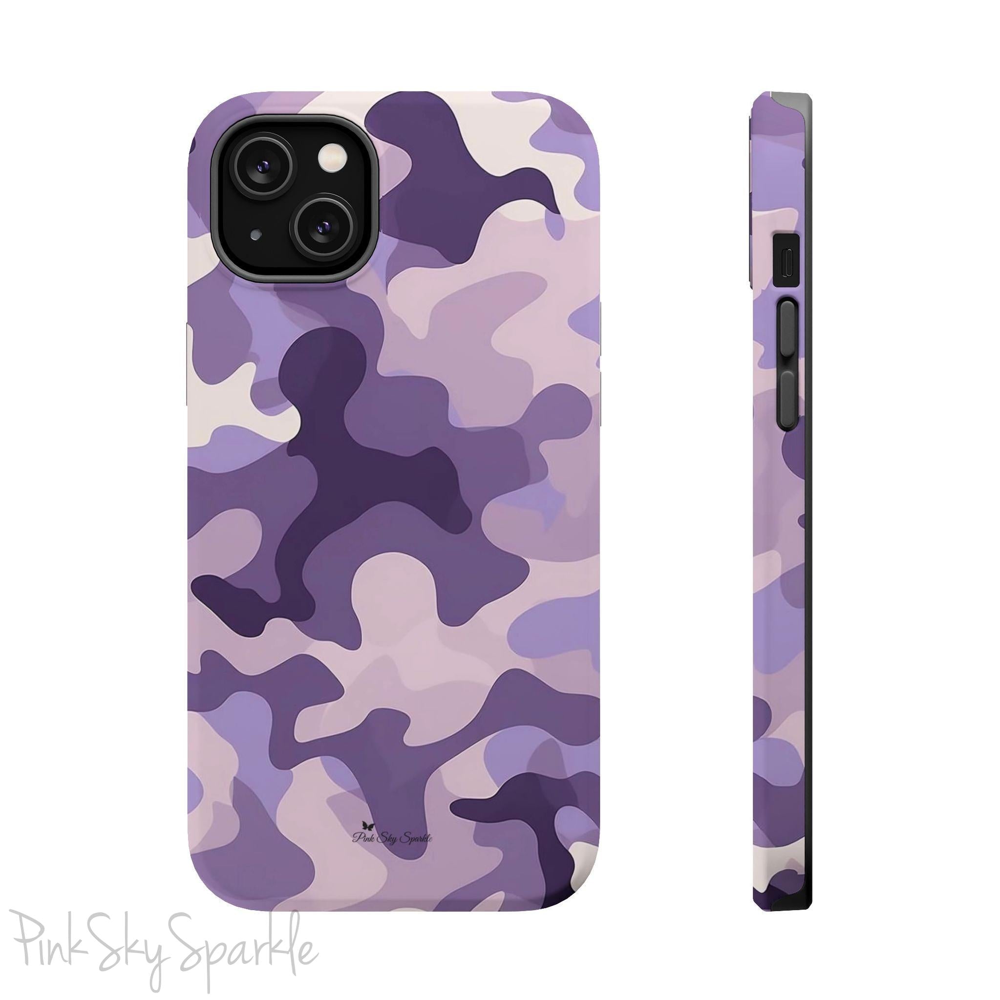 Purple Camo Magnetic iPhone Case