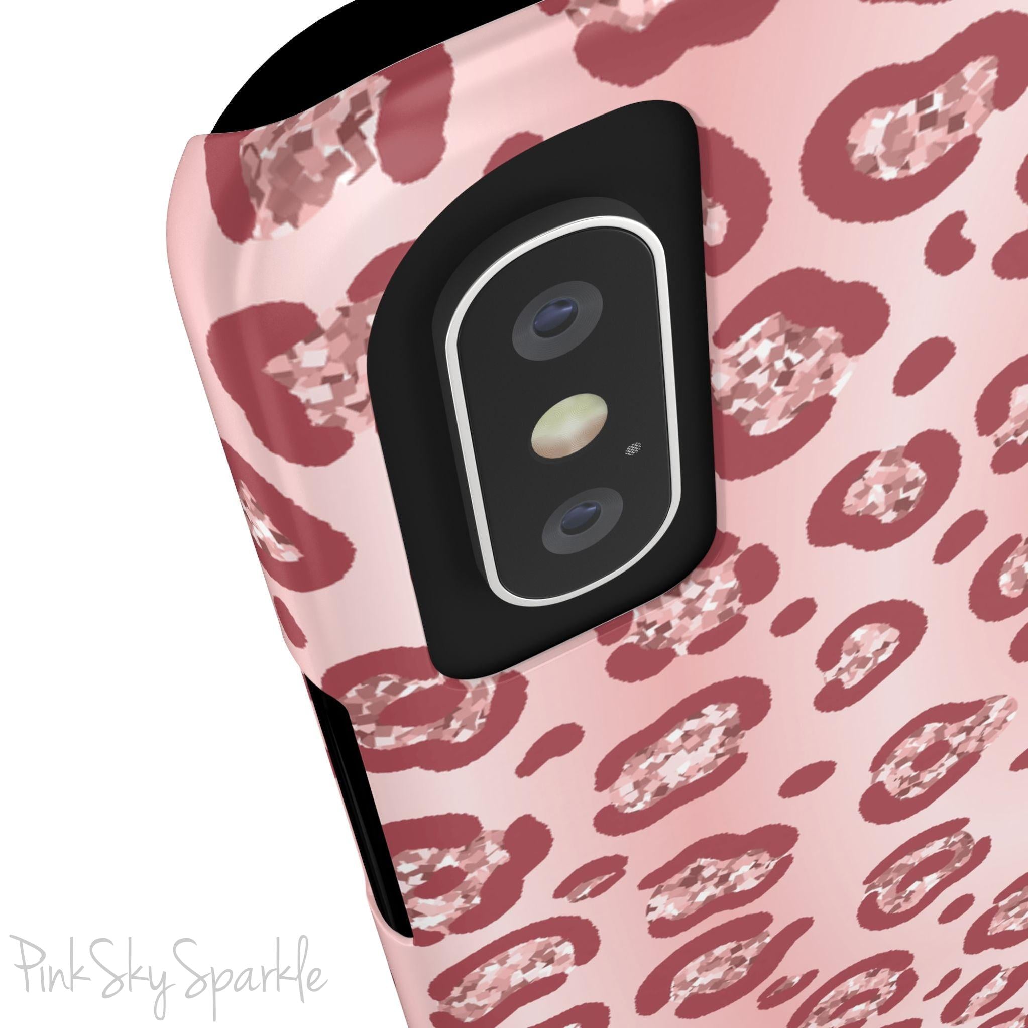 Rose Gold Leopard Slim iPhone Case