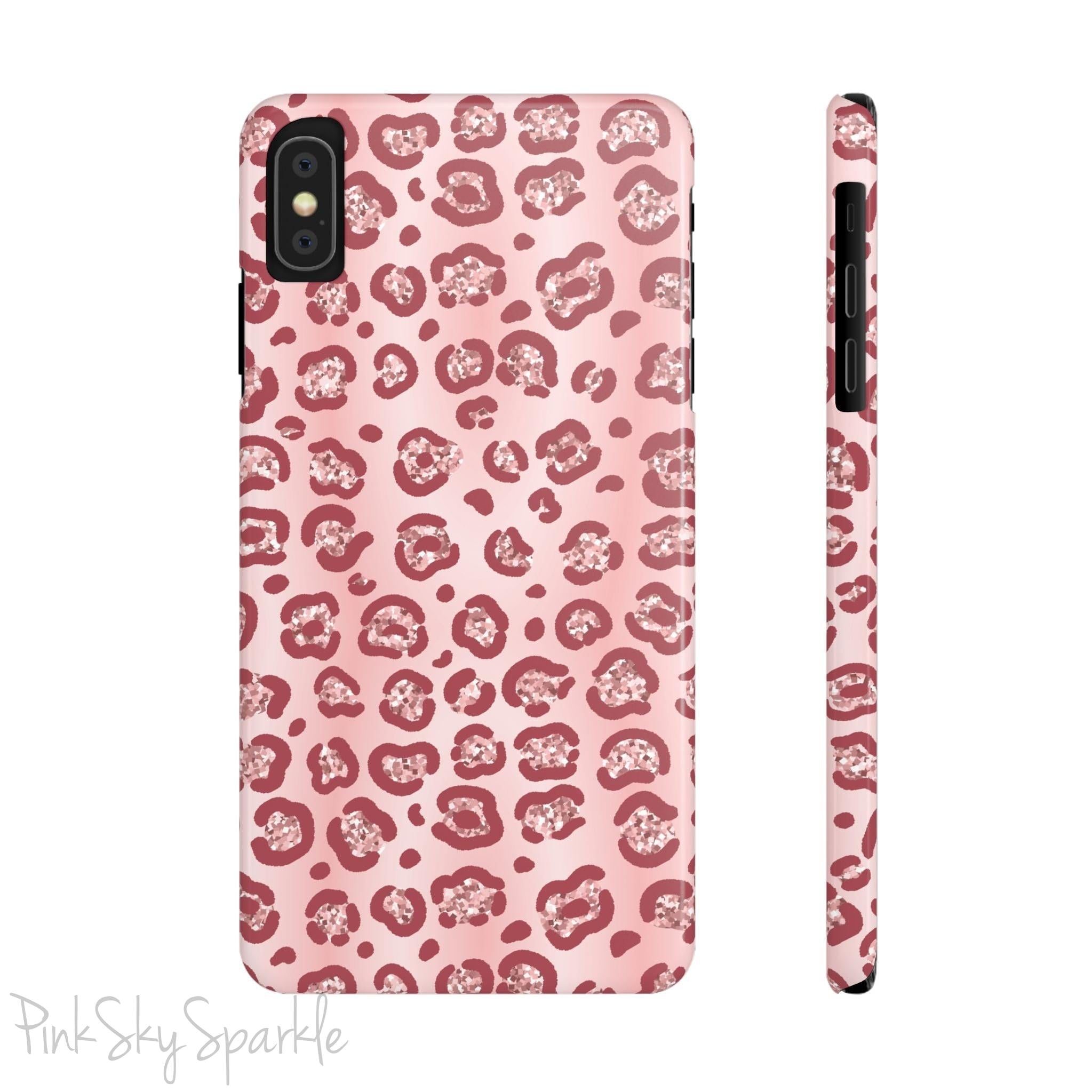 Rose Gold Leopard Slim iPhone Case