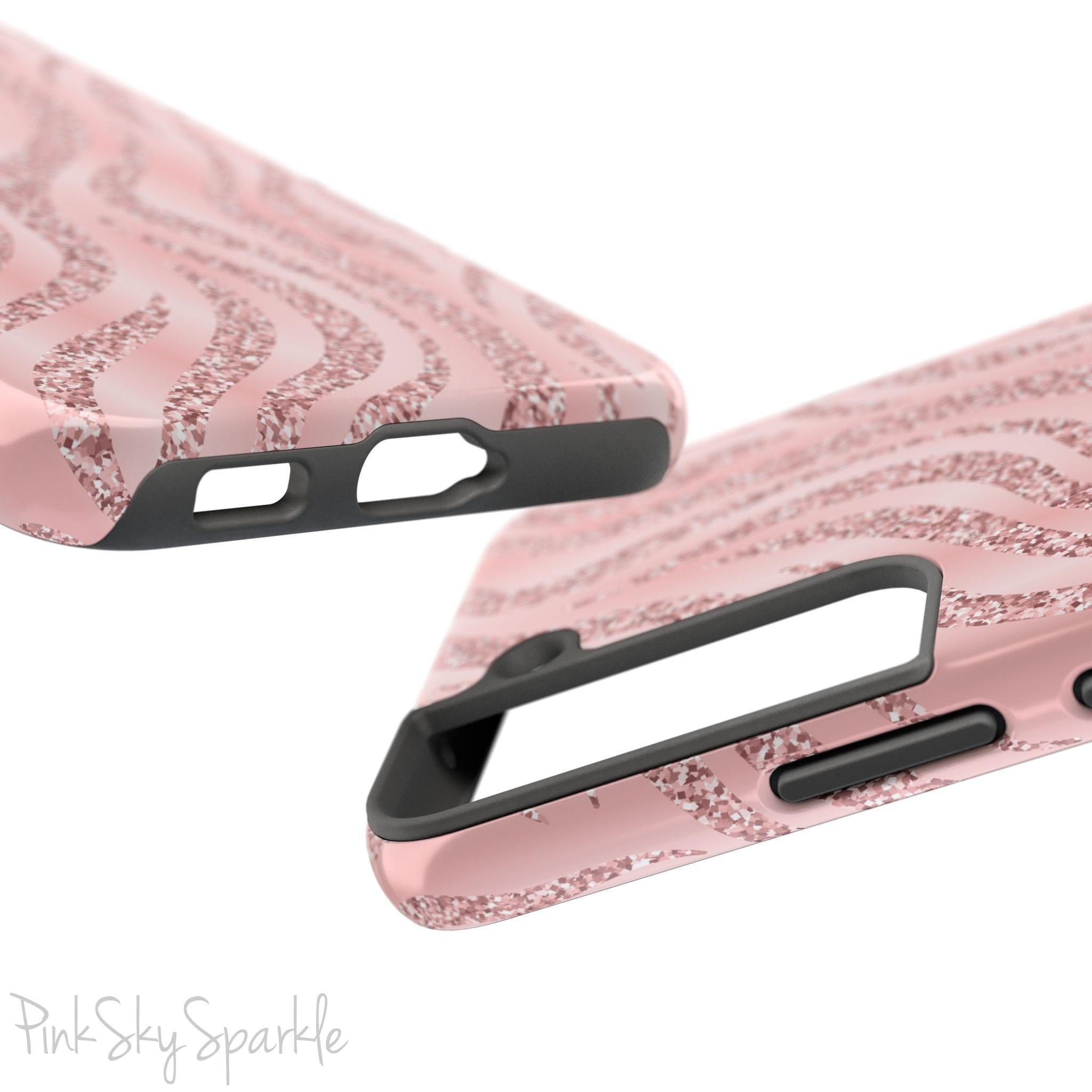 Rose Gold Zebra Samsung Galaxy Phone Case