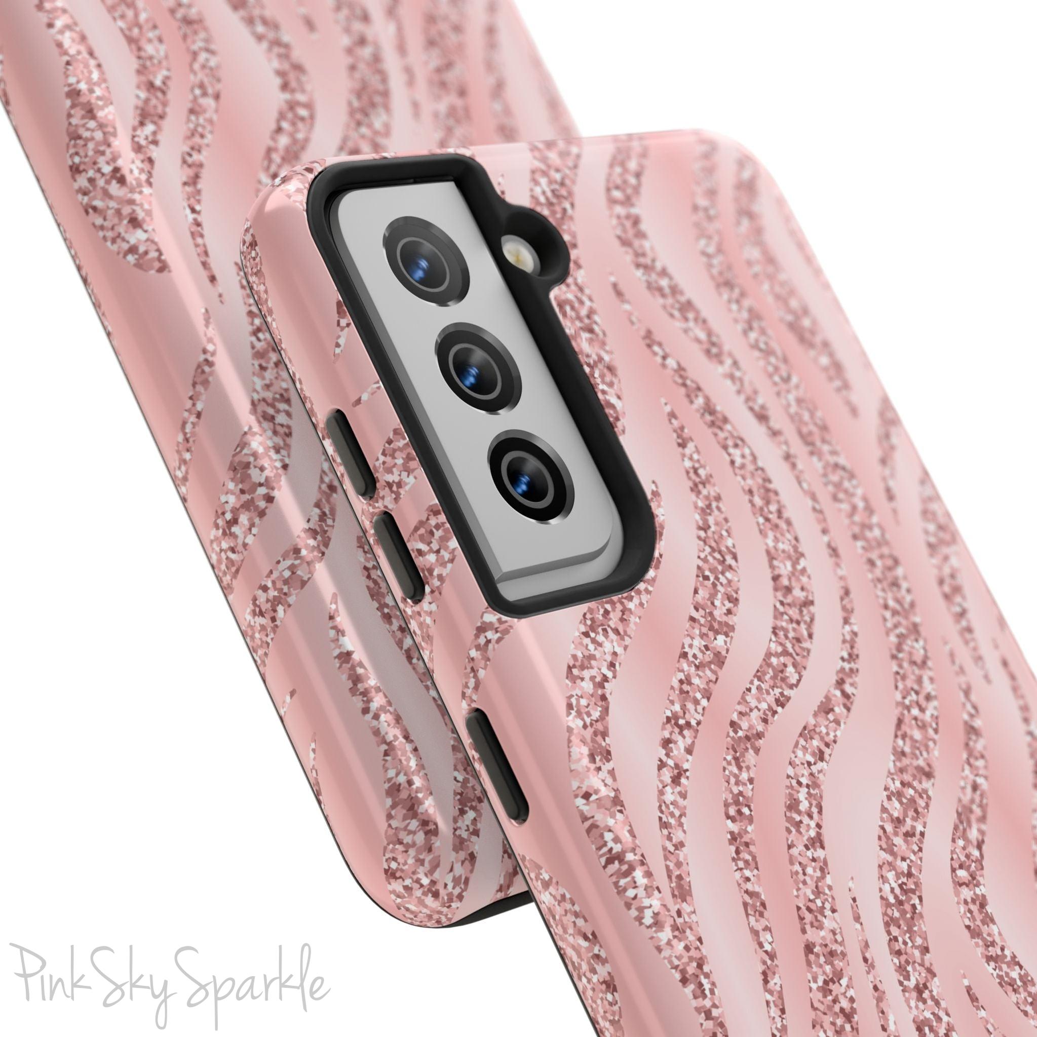 Rose Gold Zebra Samsung Galaxy Phone Case