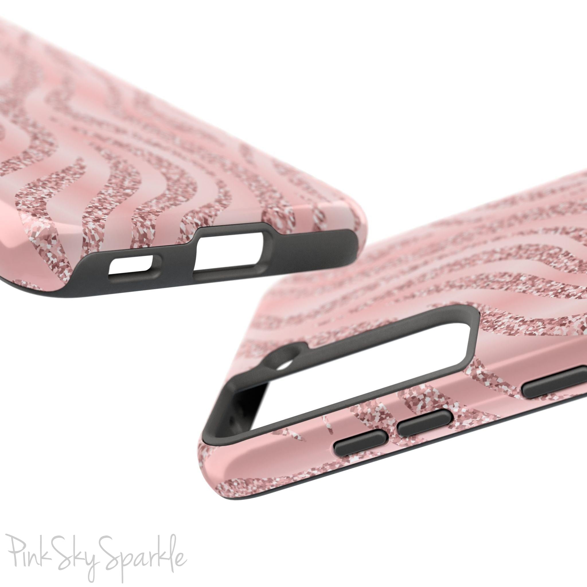 Rose Gold Zebra Samsung Galaxy Phone Case