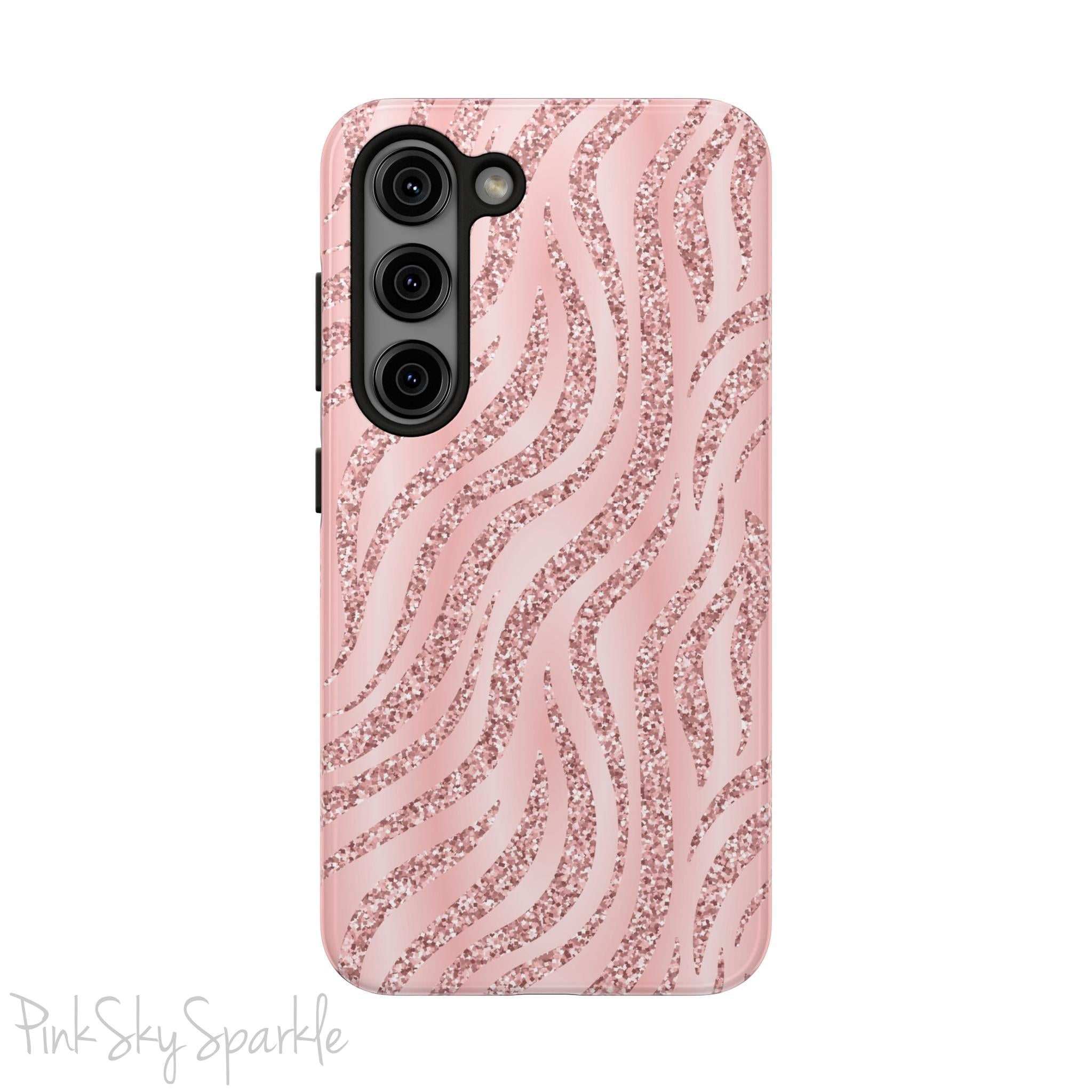 Rose Gold Zebra Samsung Galaxy Phone Case