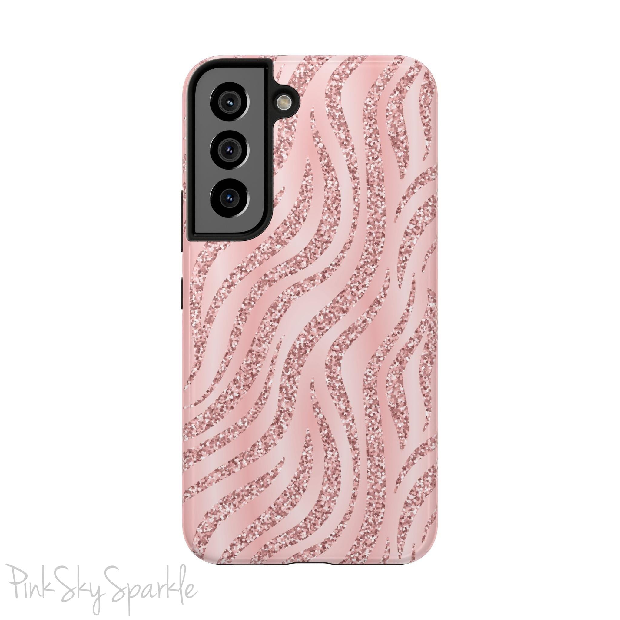 Rose Gold Zebra Samsung Galaxy Phone Case