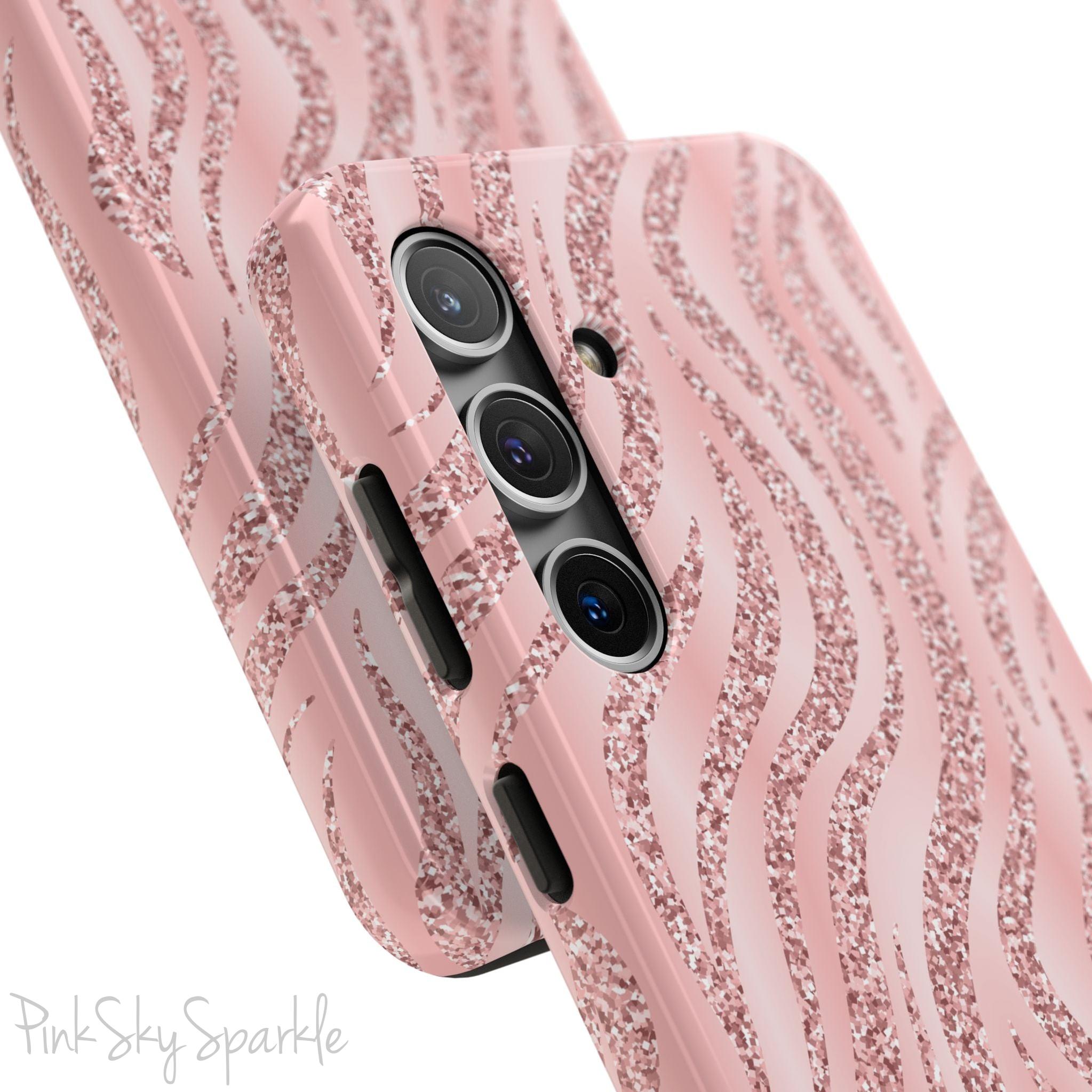 Rose Gold Zebra Samsung Galaxy Phone Case