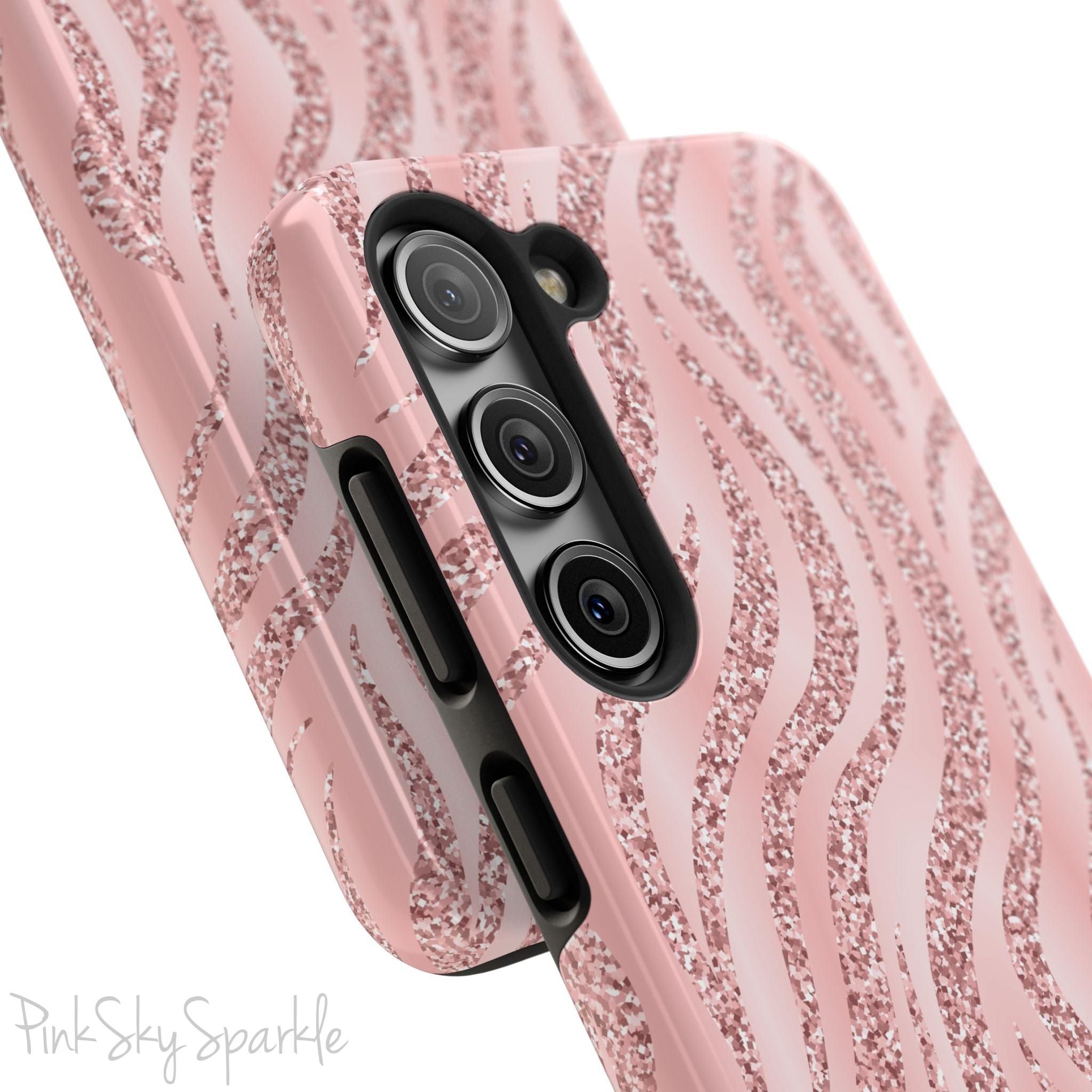 Rose Gold Zebra Samsung Galaxy Phone Case