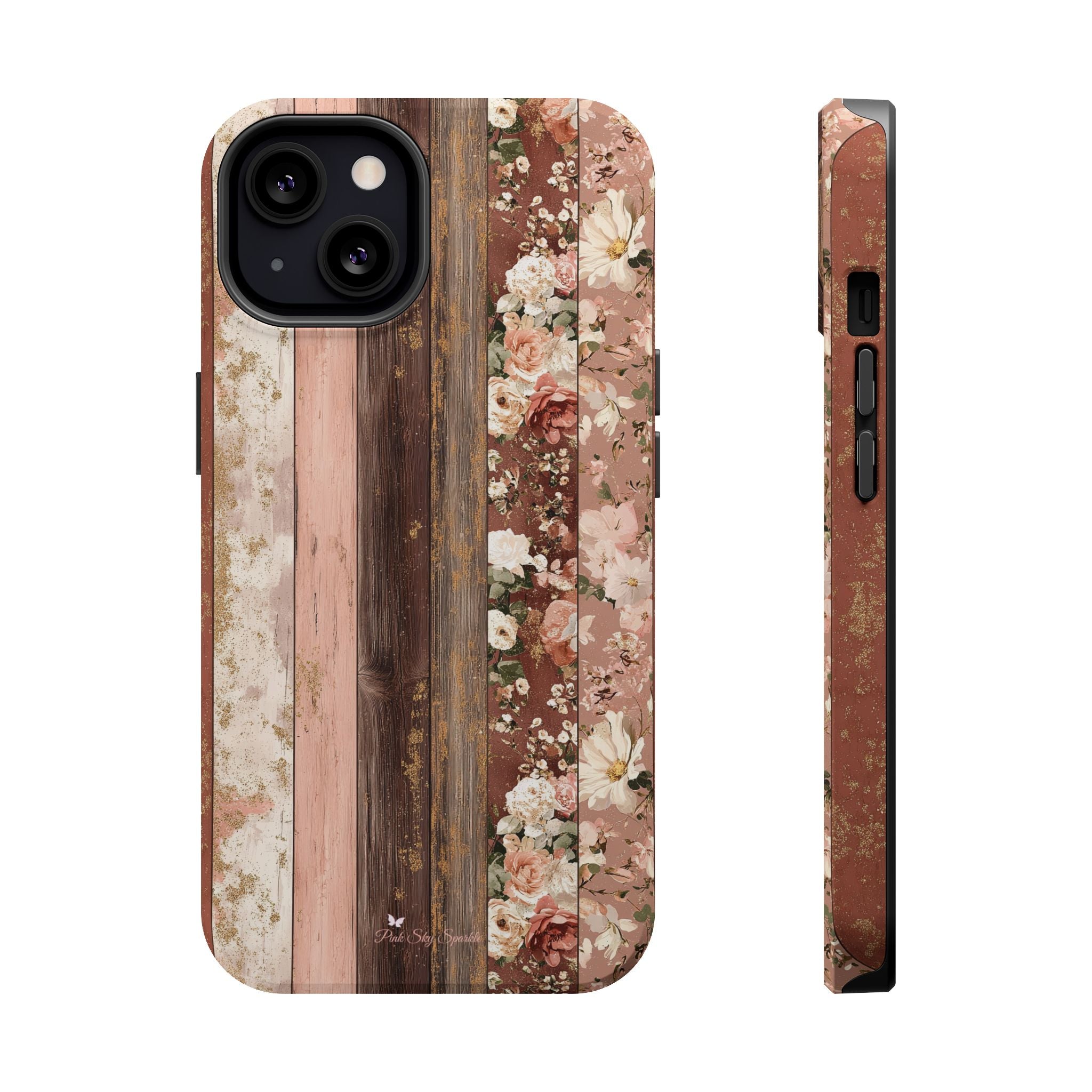 Rustic Rosewood Magnetic iPhone Case