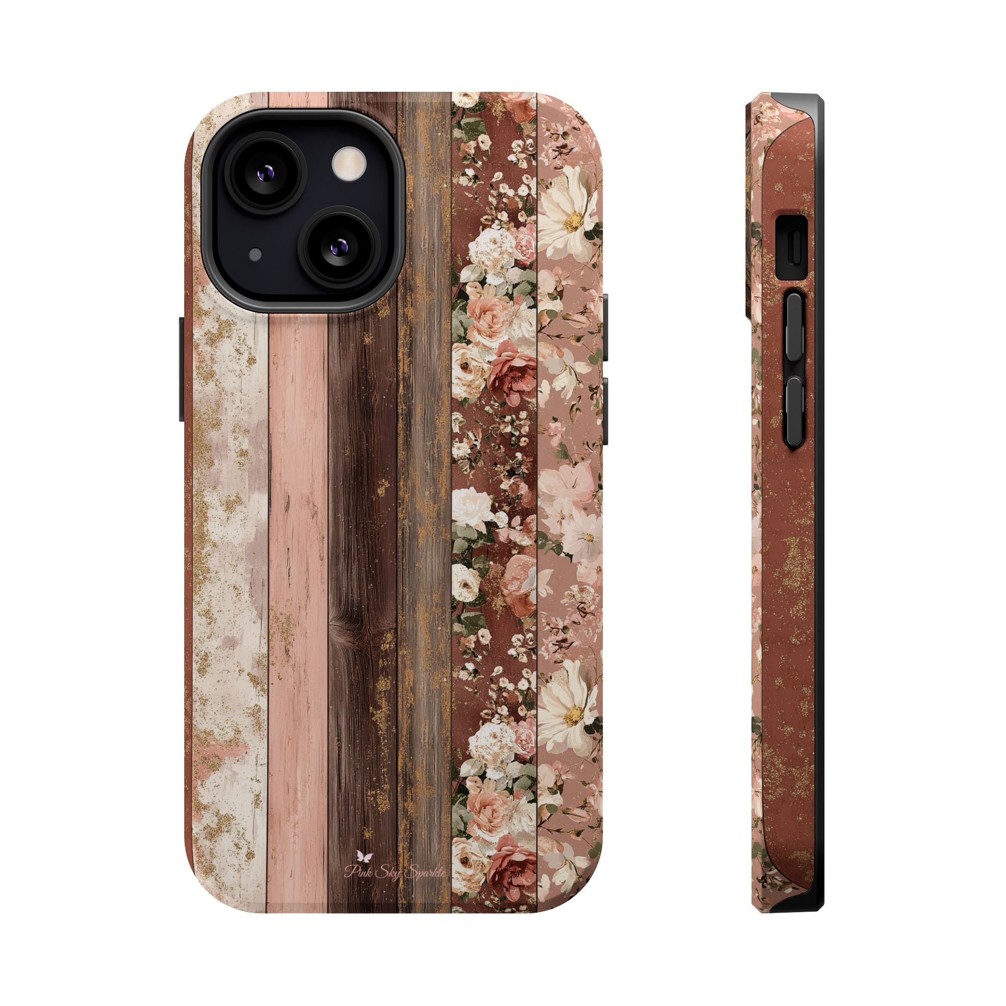 Rustic Rosewood Magnetic iPhone Case