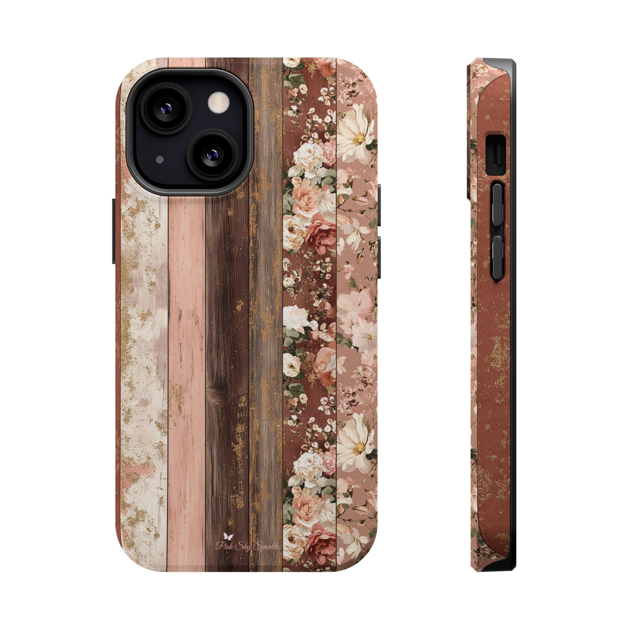 Rustic Rosewood Magnetic iPhone Case
