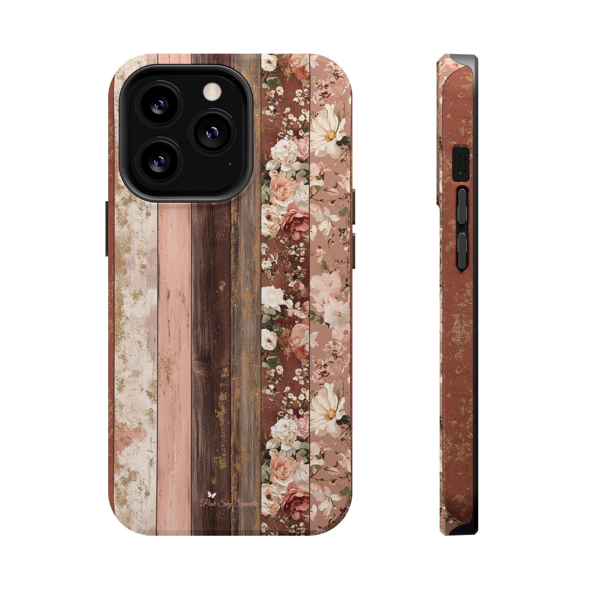 Rustic Rosewood Magnetic iPhone Case