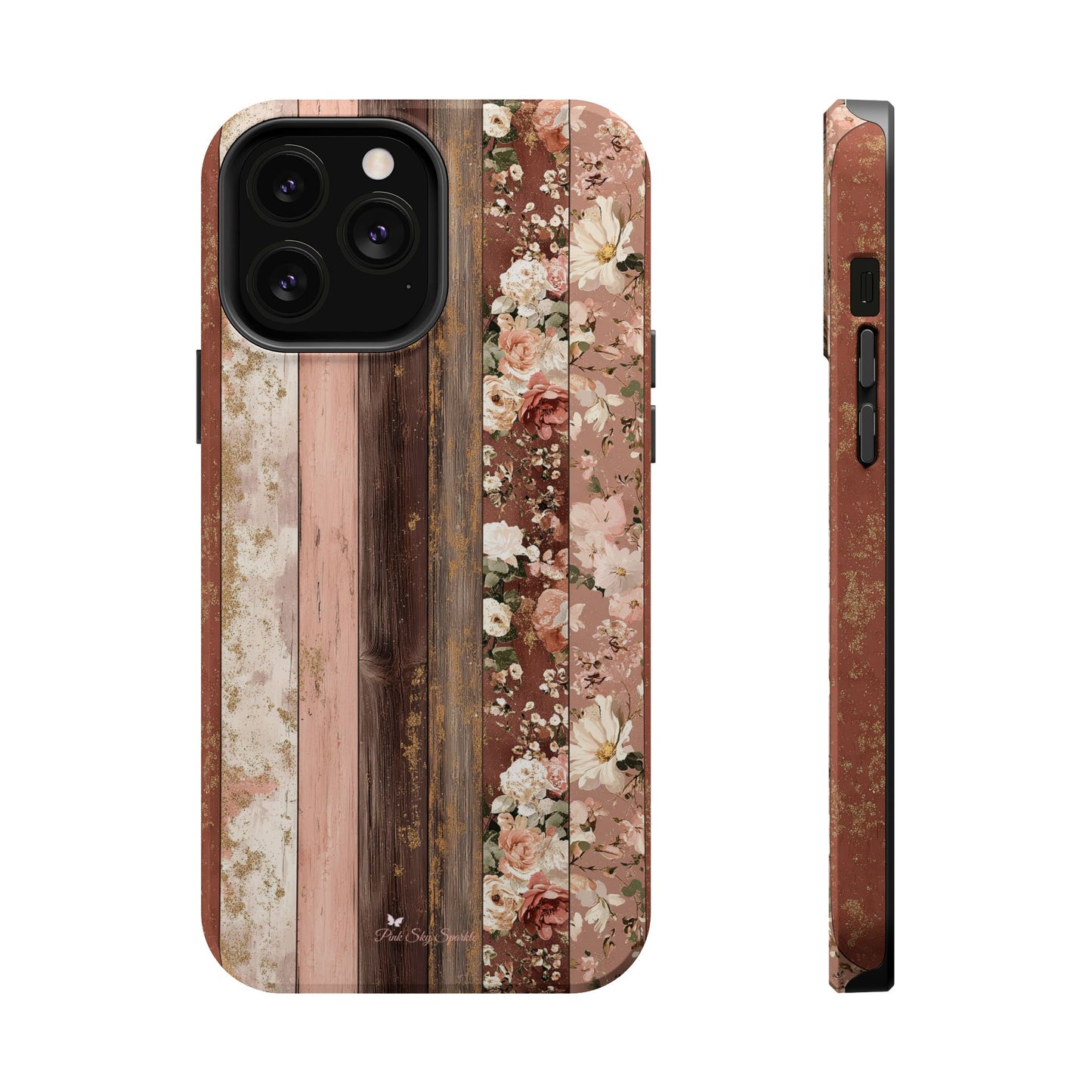 Rustic Rosewood Magnetic iPhone Case