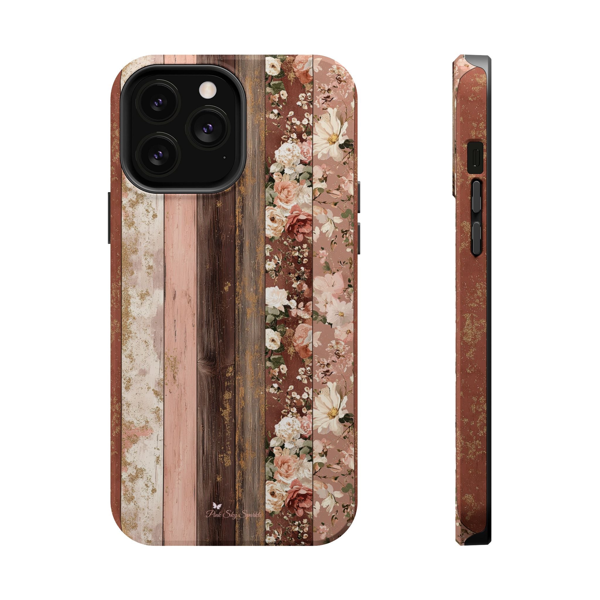 Rustic Rosewood Magnetic iPhone Case