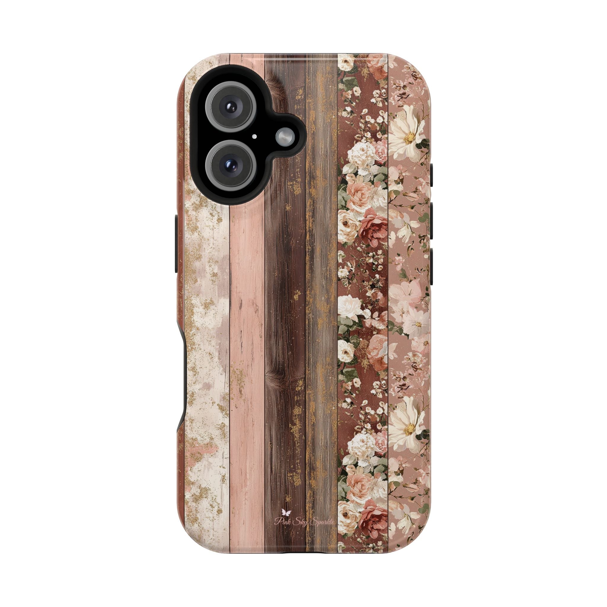 Rustic Rosewood Magnetic iPhone Case