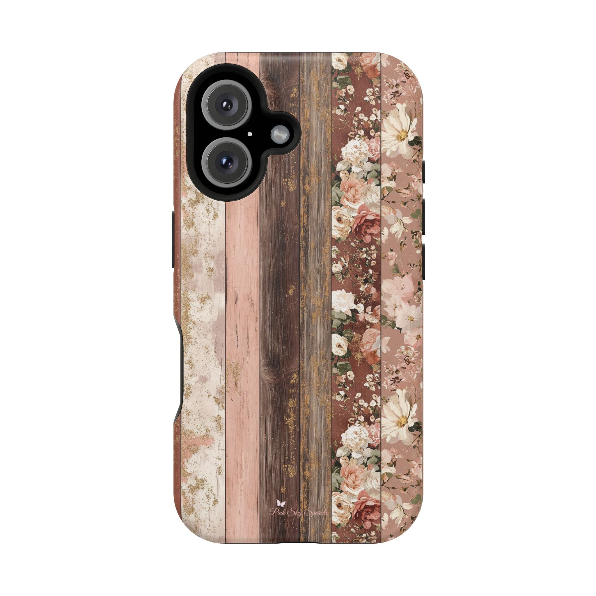 Rustic Rosewood Magnetic iPhone Case