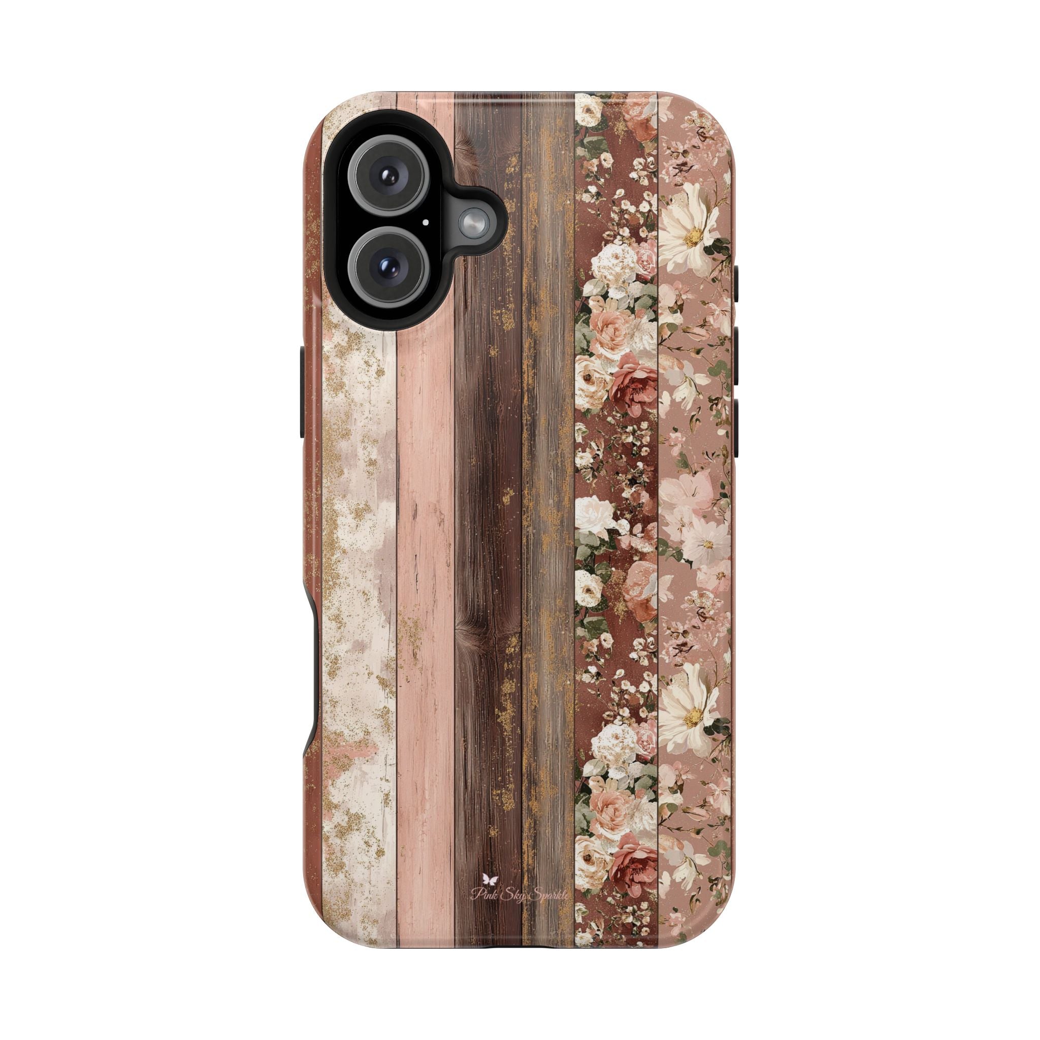 Rustic Rosewood Magnetic iPhone Case
