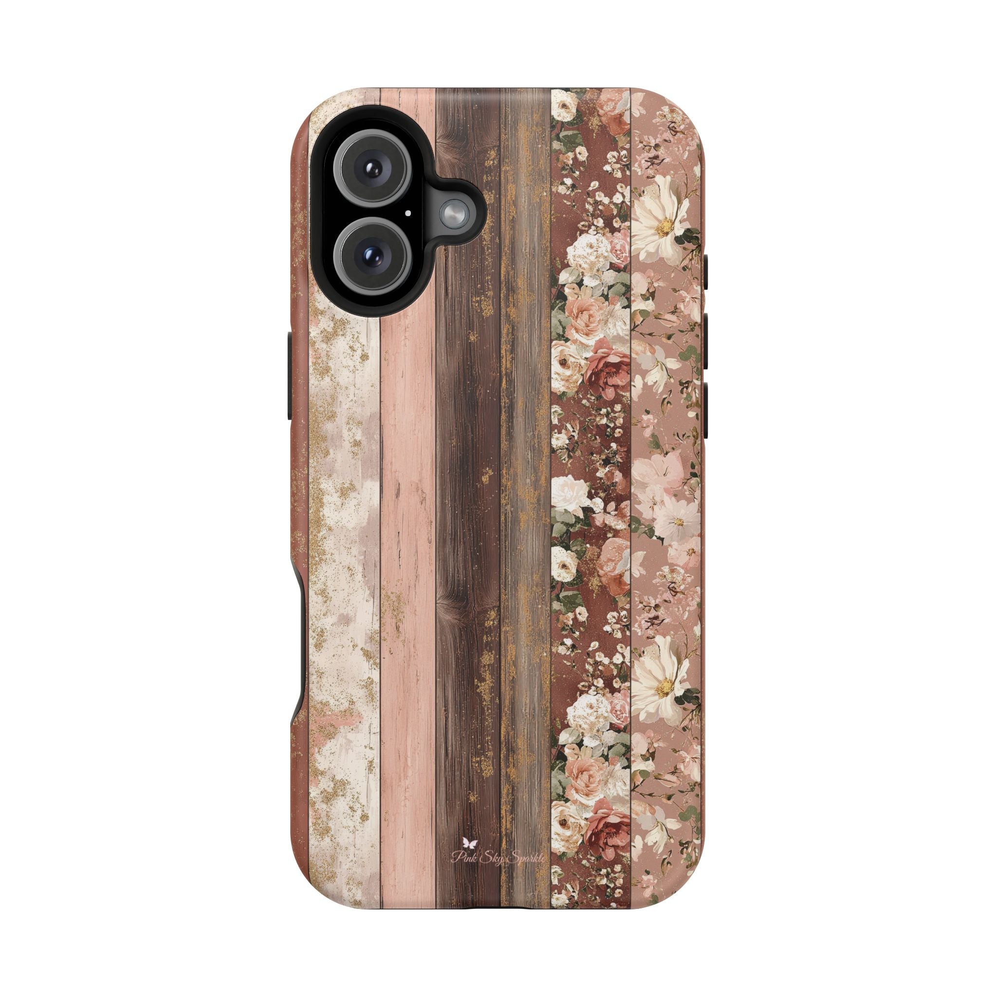 Rustic Rosewood Magnetic iPhone Case