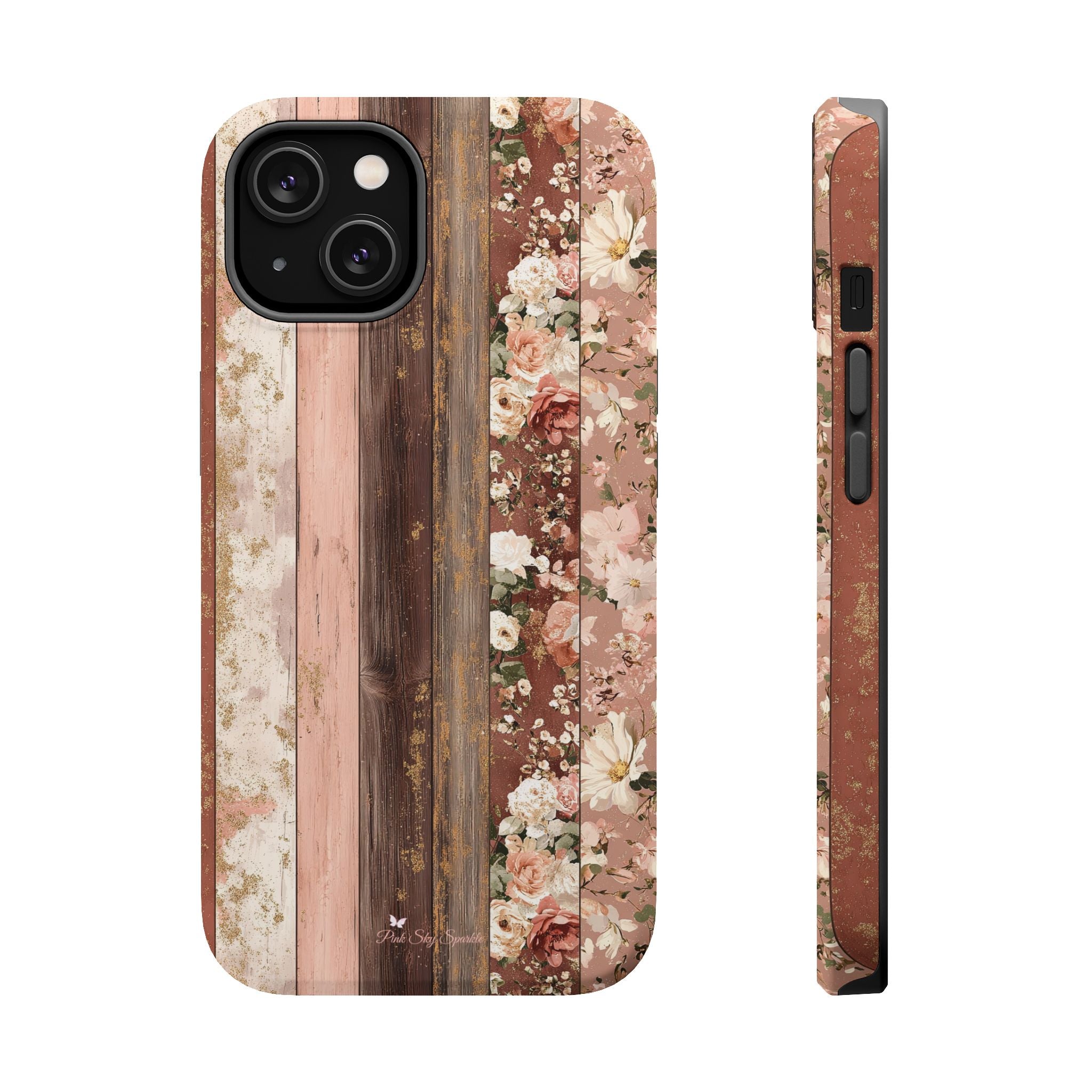 Rustic Rosewood Magnetic iPhone Case