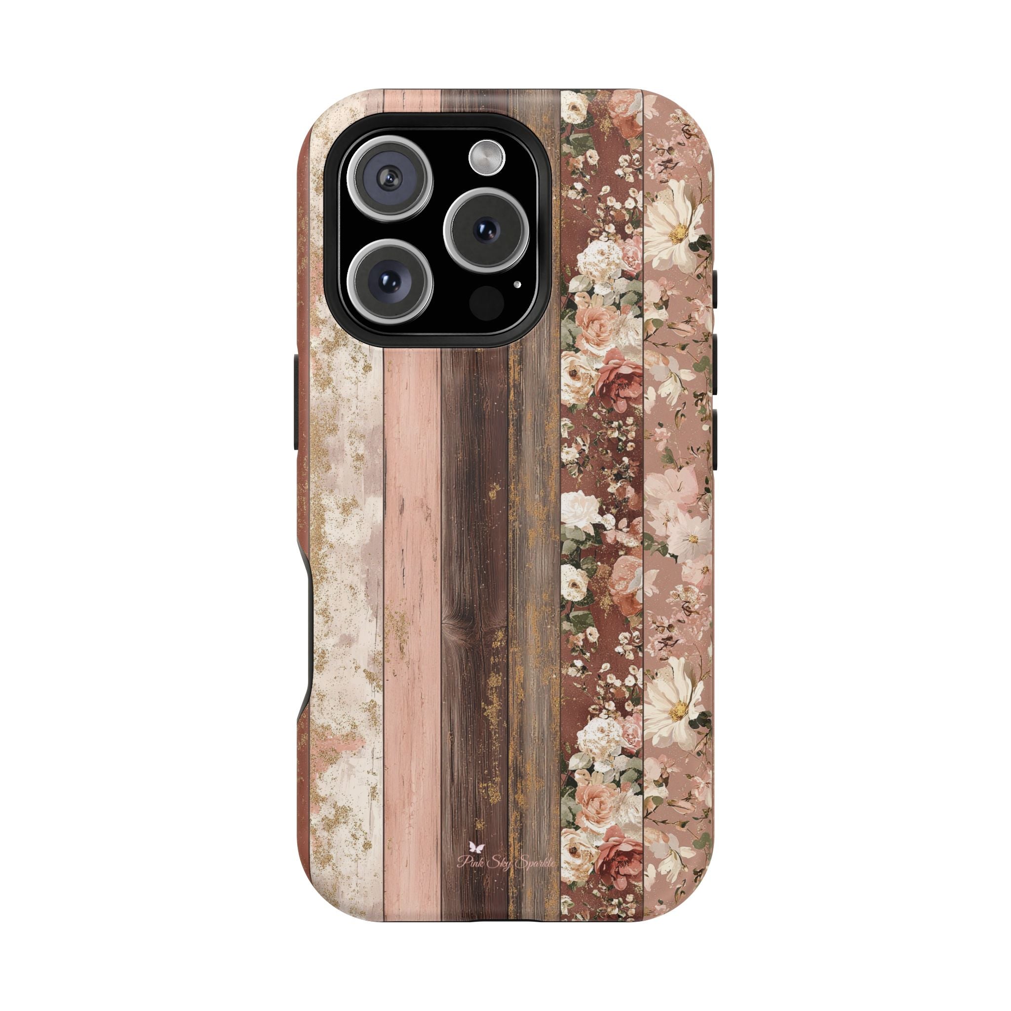 Rustic Rosewood Magnetic iPhone Case