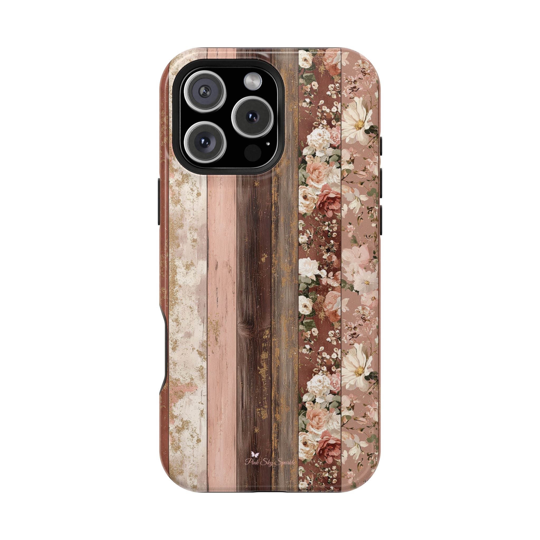 Rustic Rosewood Magnetic iPhone Case