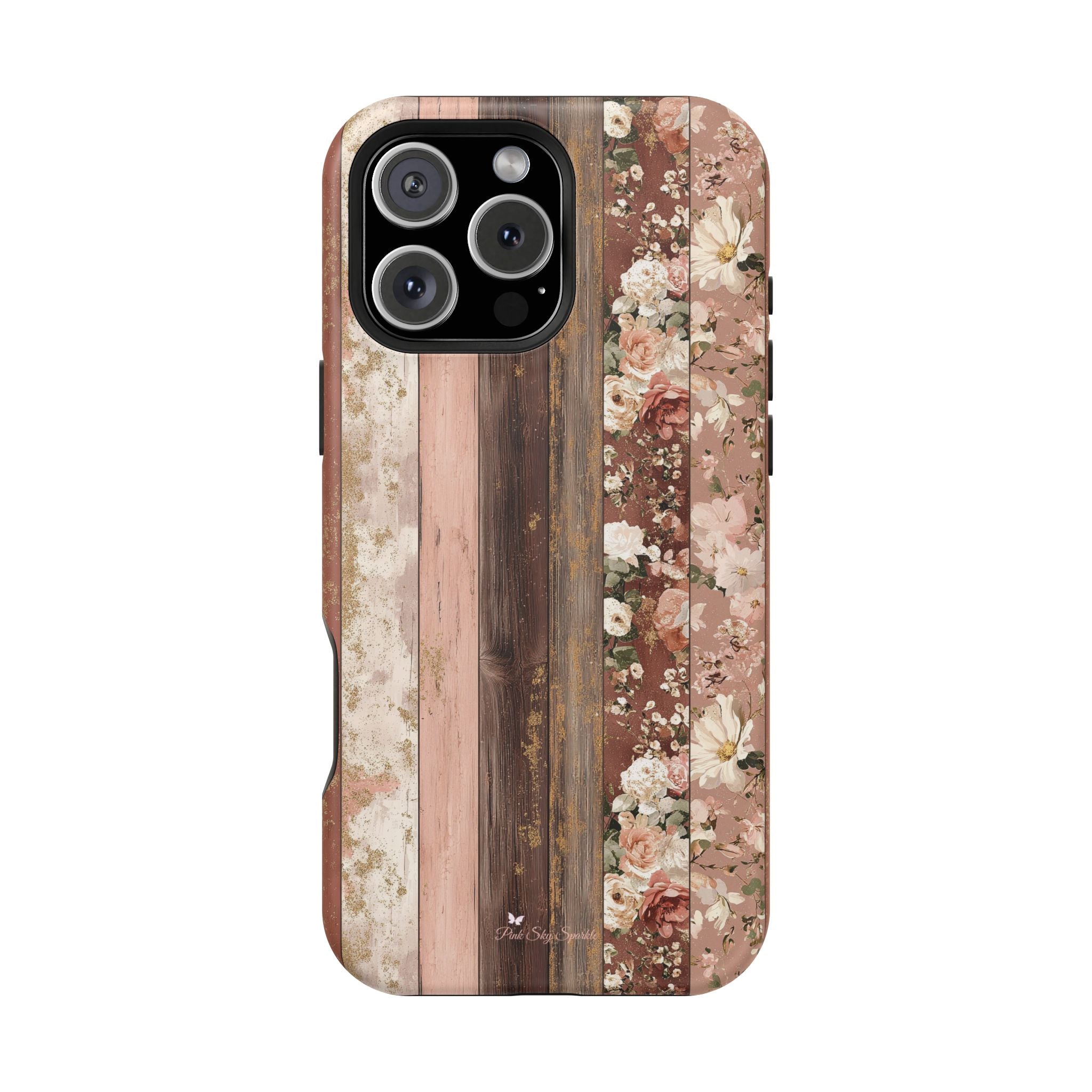 Rustic Rosewood Magnetic iPhone Case