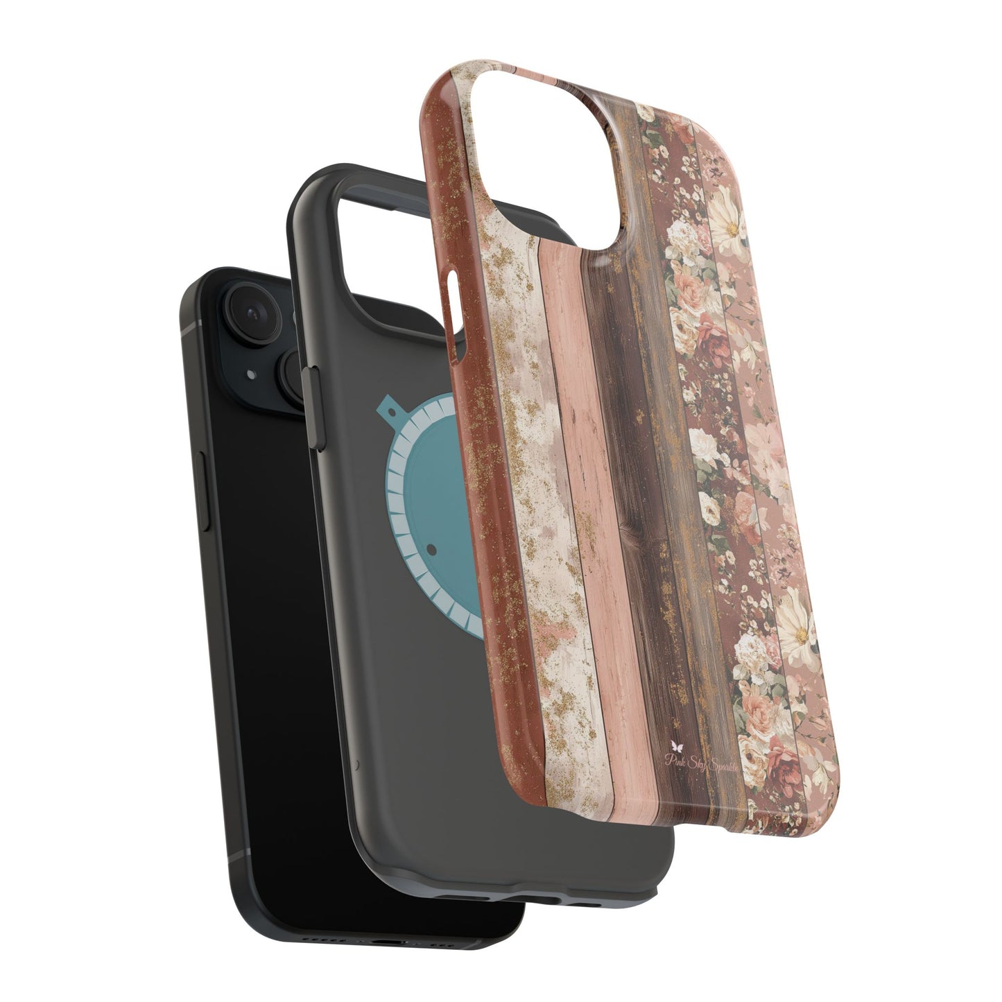 Rustic Rosewood Magnetic iPhone Case