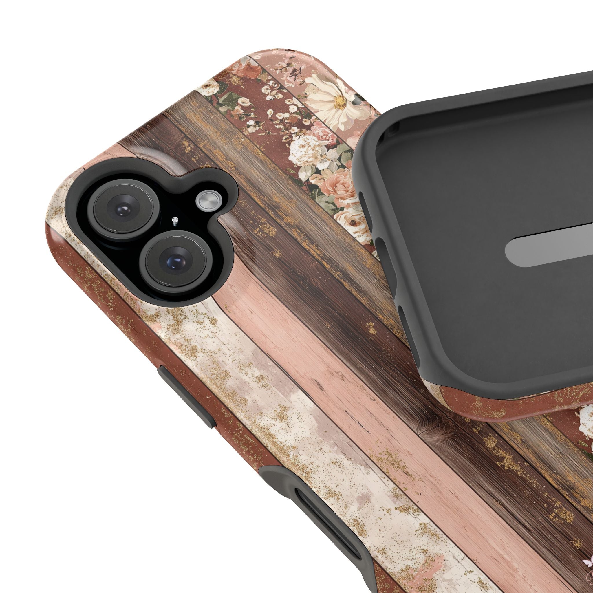 Rustic Rosewood Magnetic iPhone Case