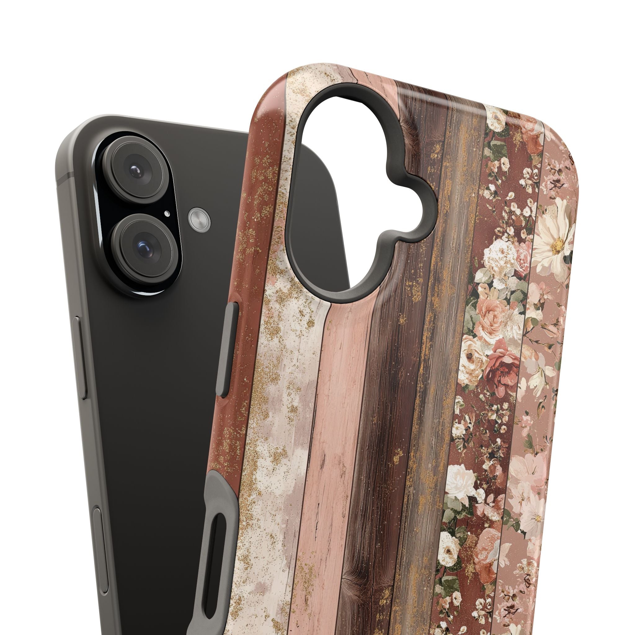 Rustic Rosewood Magnetic iPhone Case