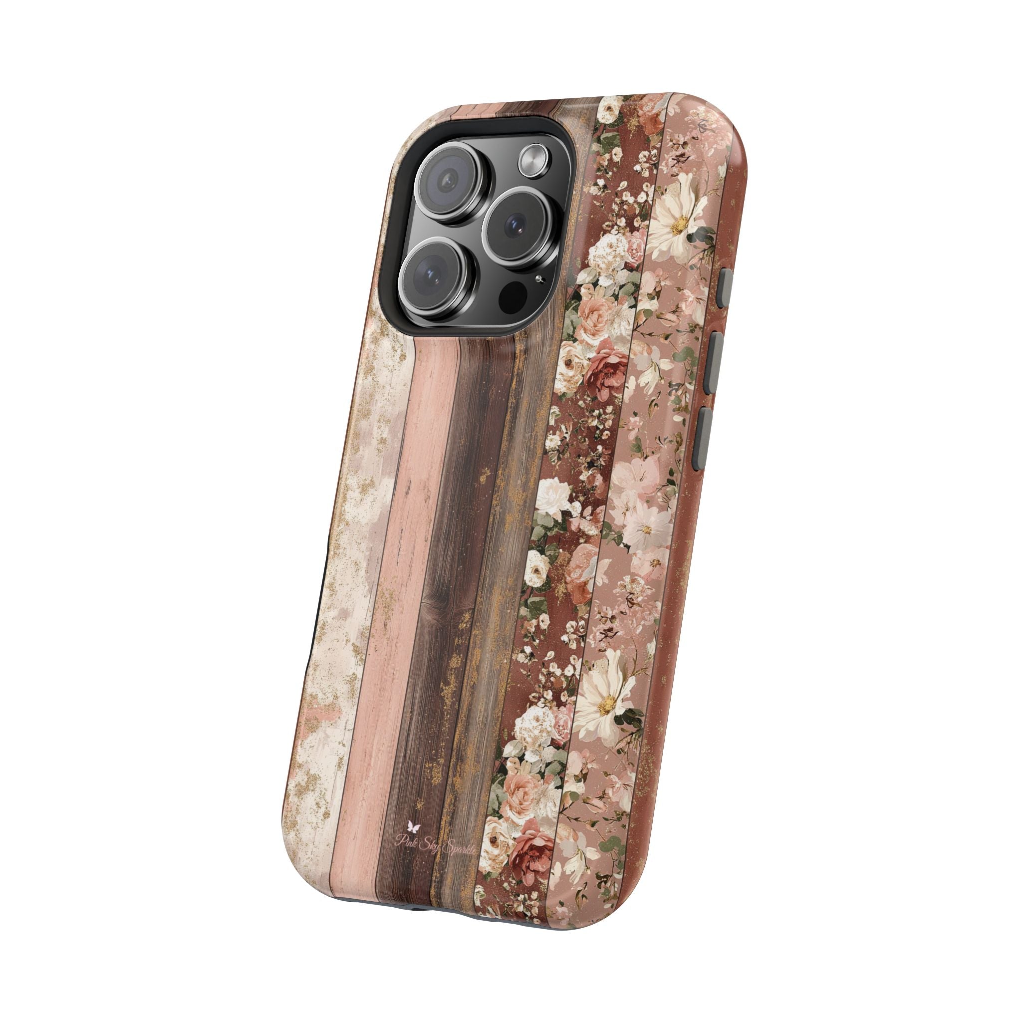 Rustic Rosewood Magnetic iPhone Case