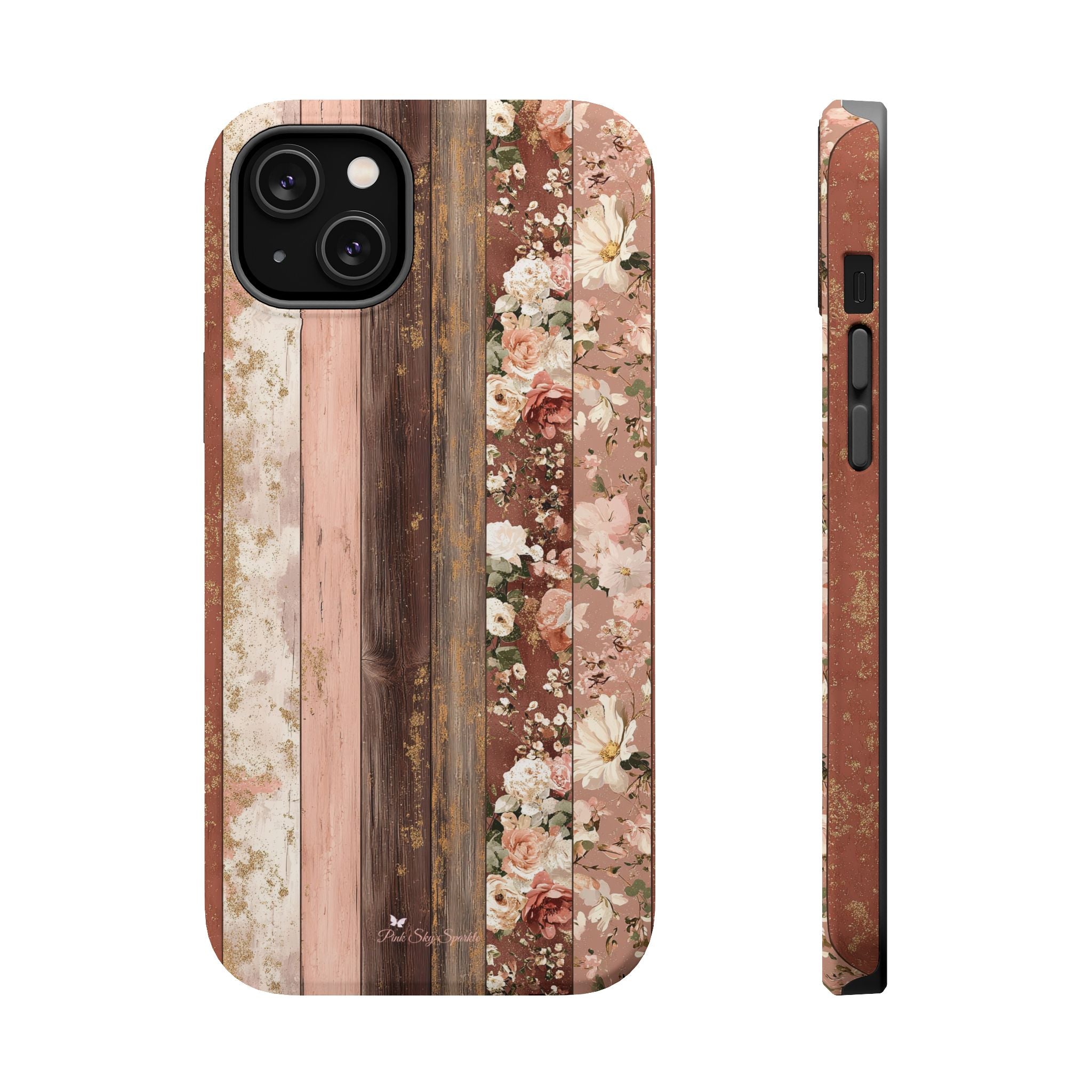 Rustic Rosewood Magnetic iPhone Case