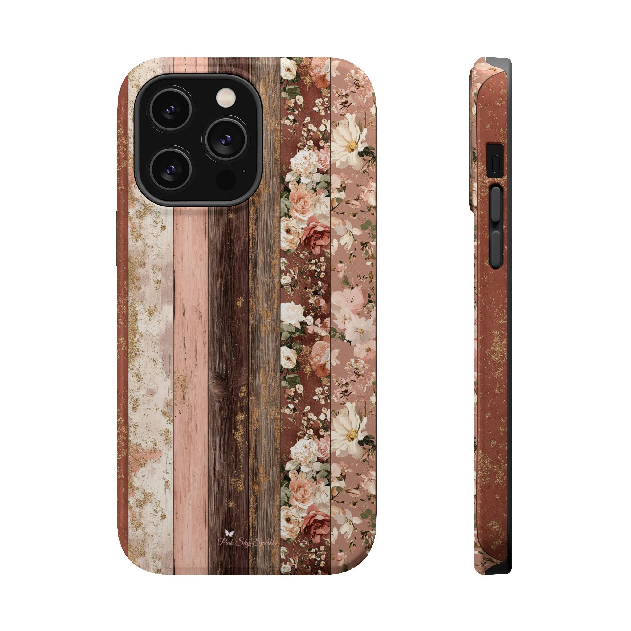 Rustic Rosewood Magnetic iPhone Case