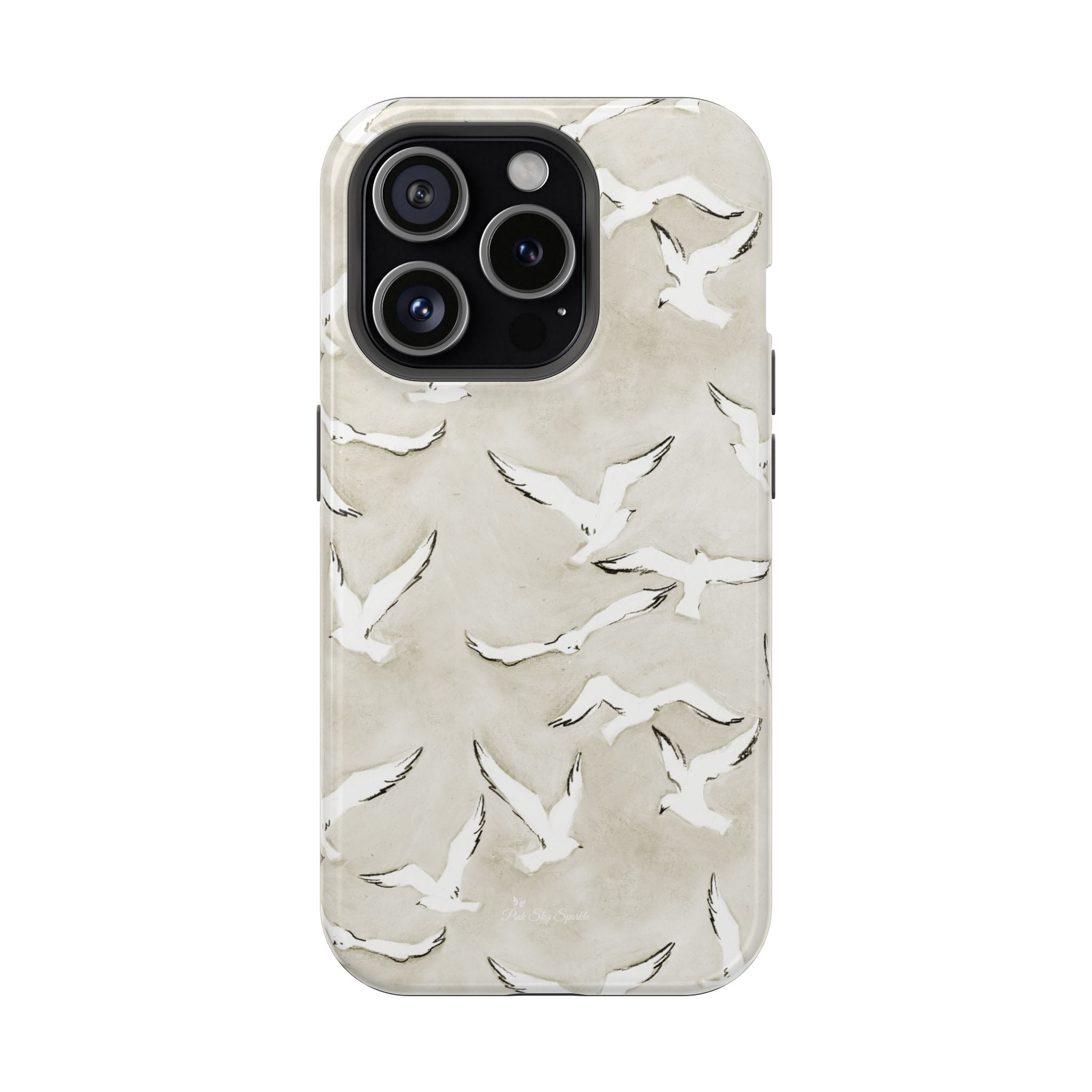 Seagull Print Magnetic iPhone Case
