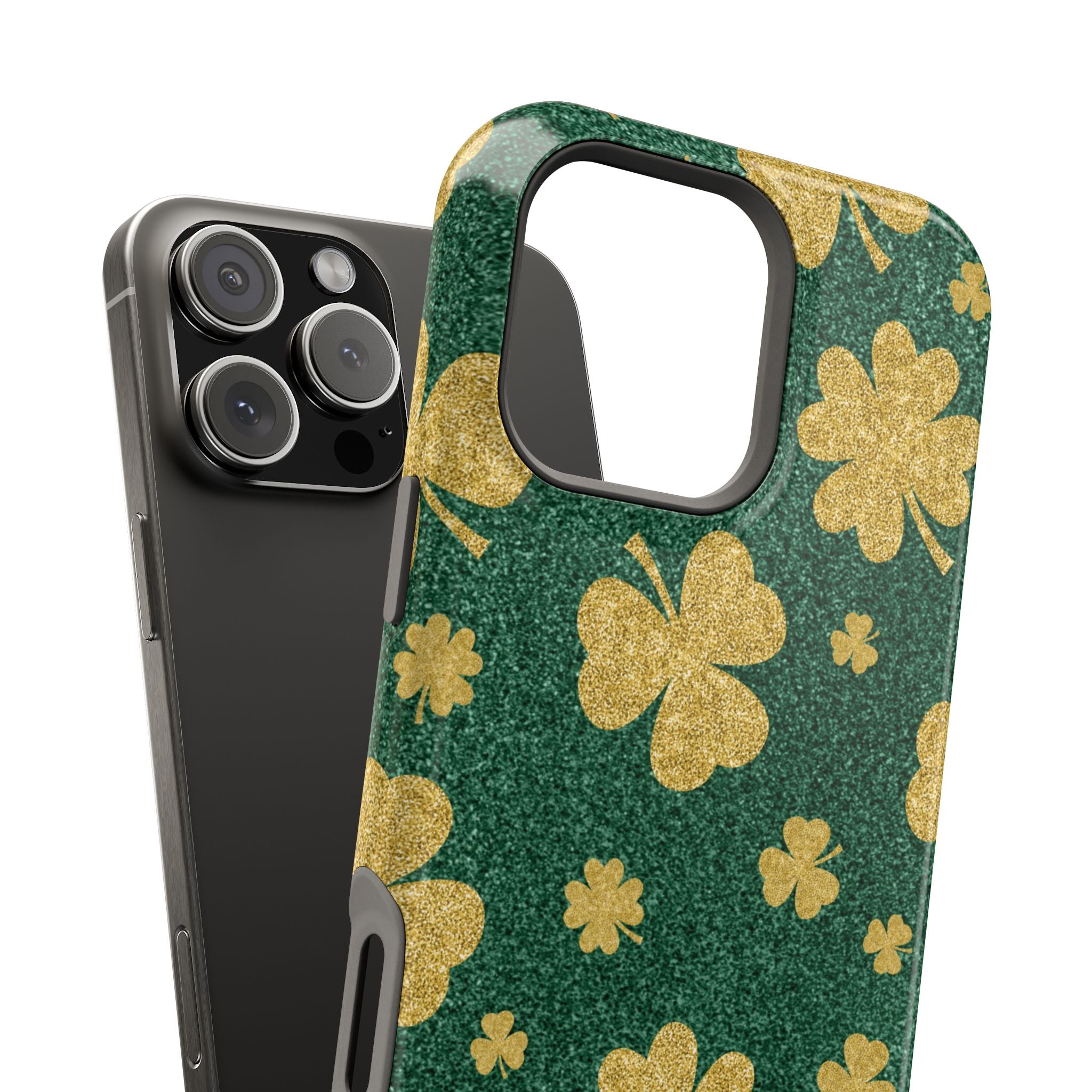 Shamrock Sparkle Magnetic iPhone Case