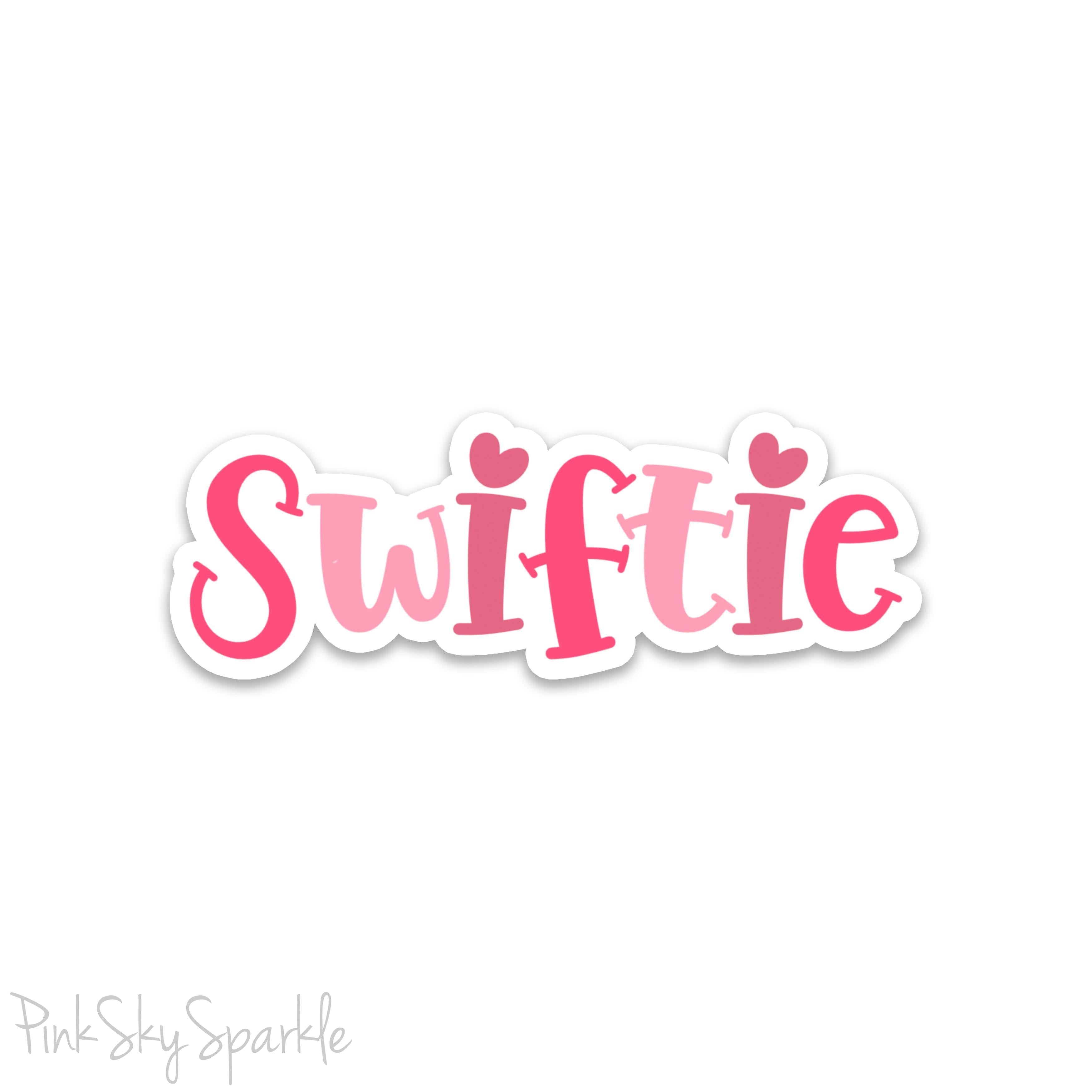 Swiftie - Taylor Swift - Waterproof Sticker. These stickers are great to use on laptops, water bottles, planners, journals, scrapbooks, iPads, cars, and skateboards.