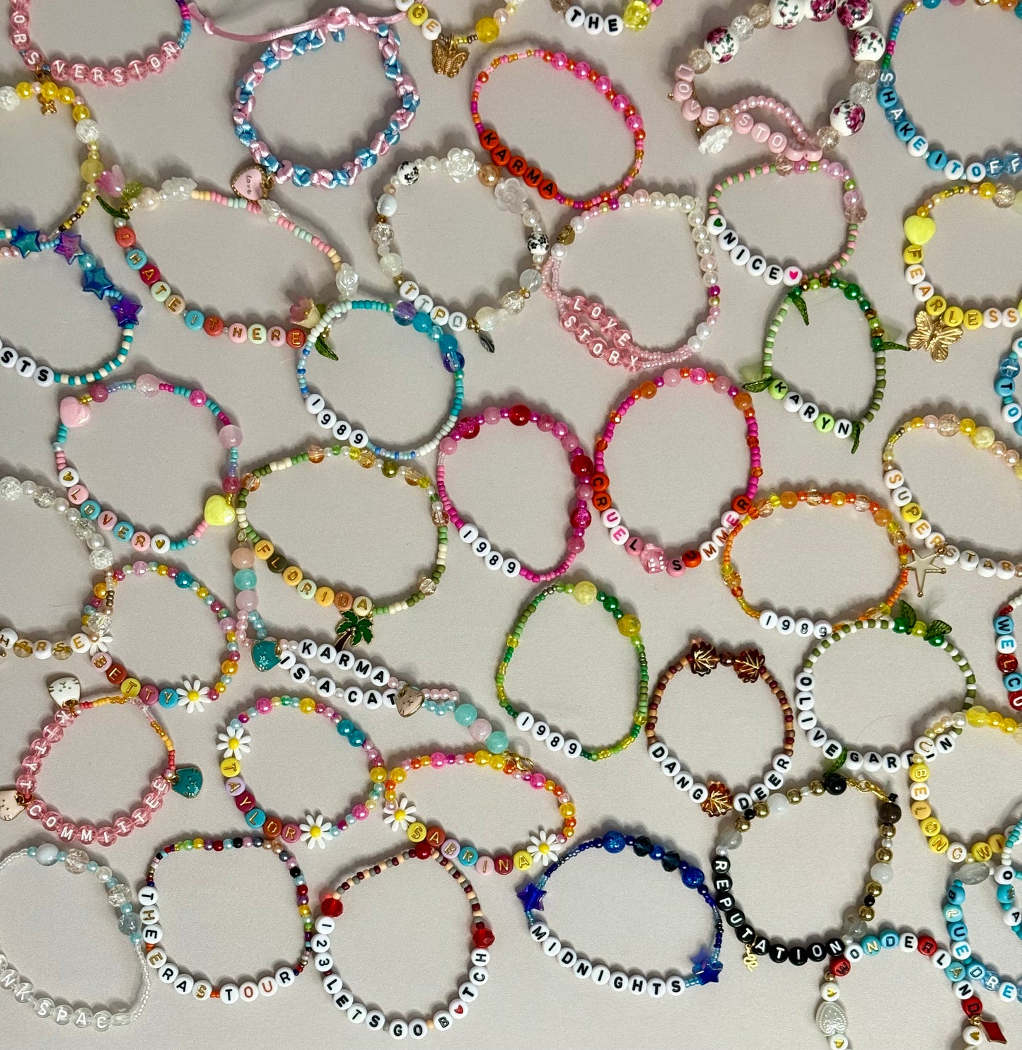 Taylor Swift Eras Tour Inspired Friendship Bracelets. Pack of 6 Mystery Bracelets.