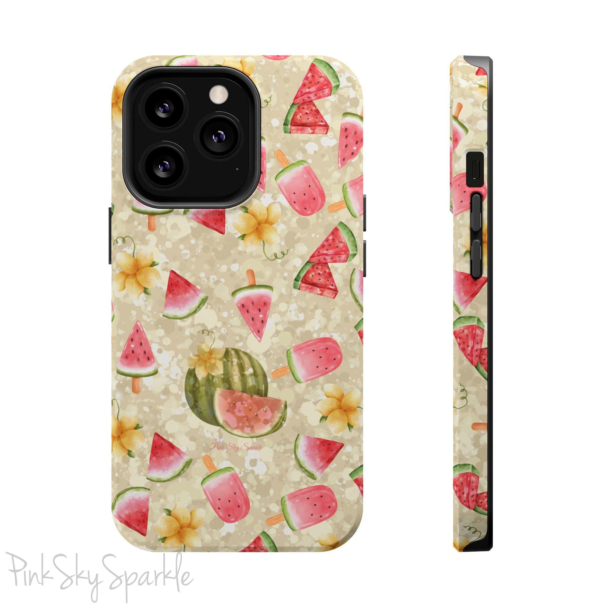 Watermelon Glow Magnetic iPhone Case
