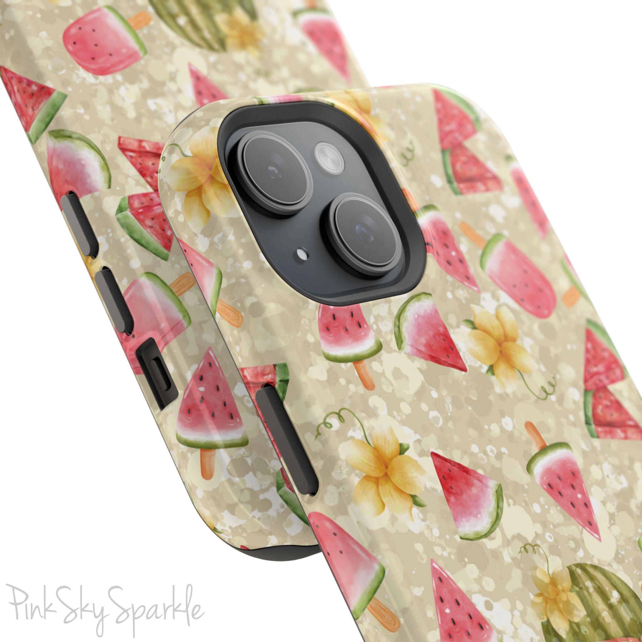 Watermelon Glow Magnetic iPhone Case