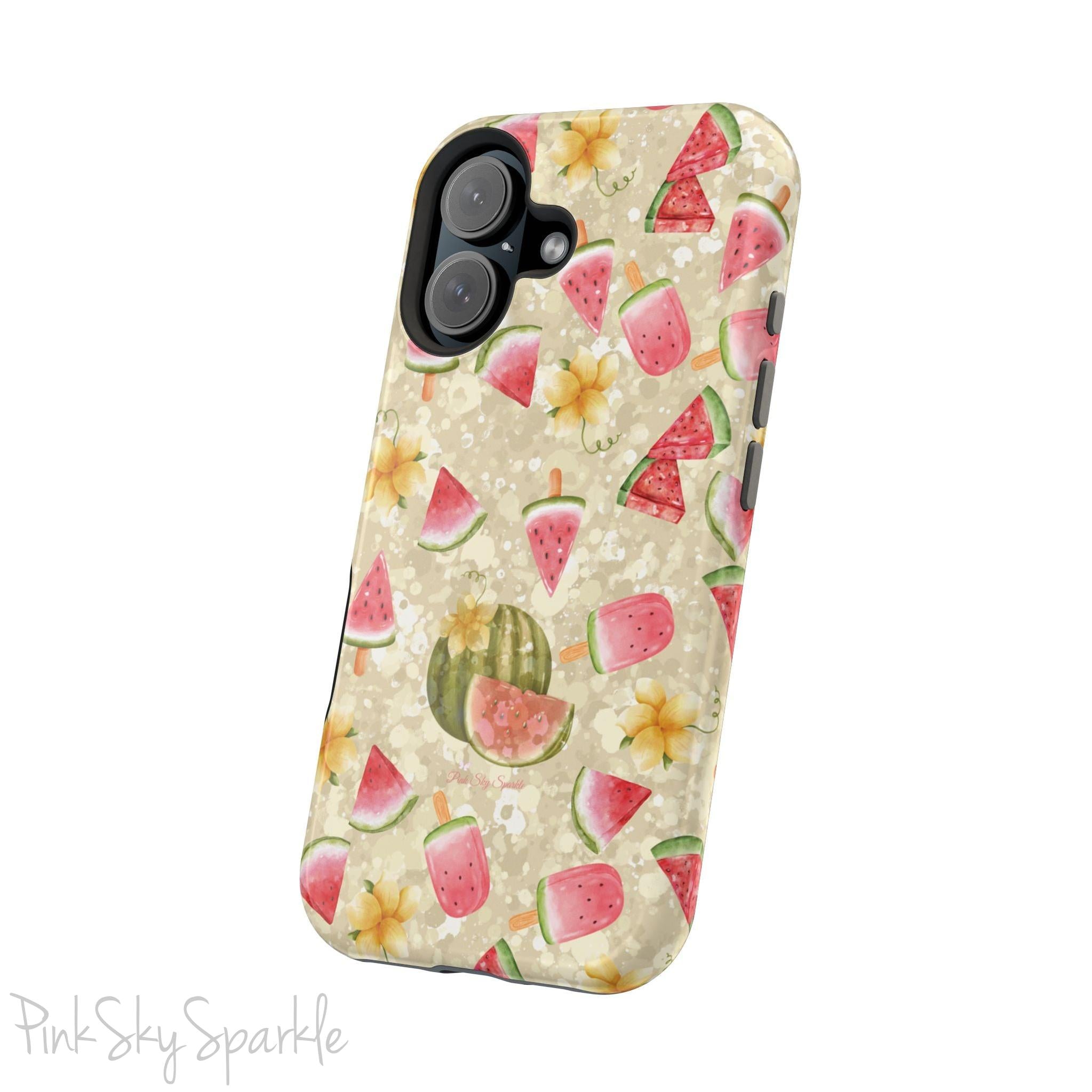 Watermelon Glow Magnetic iPhone Case