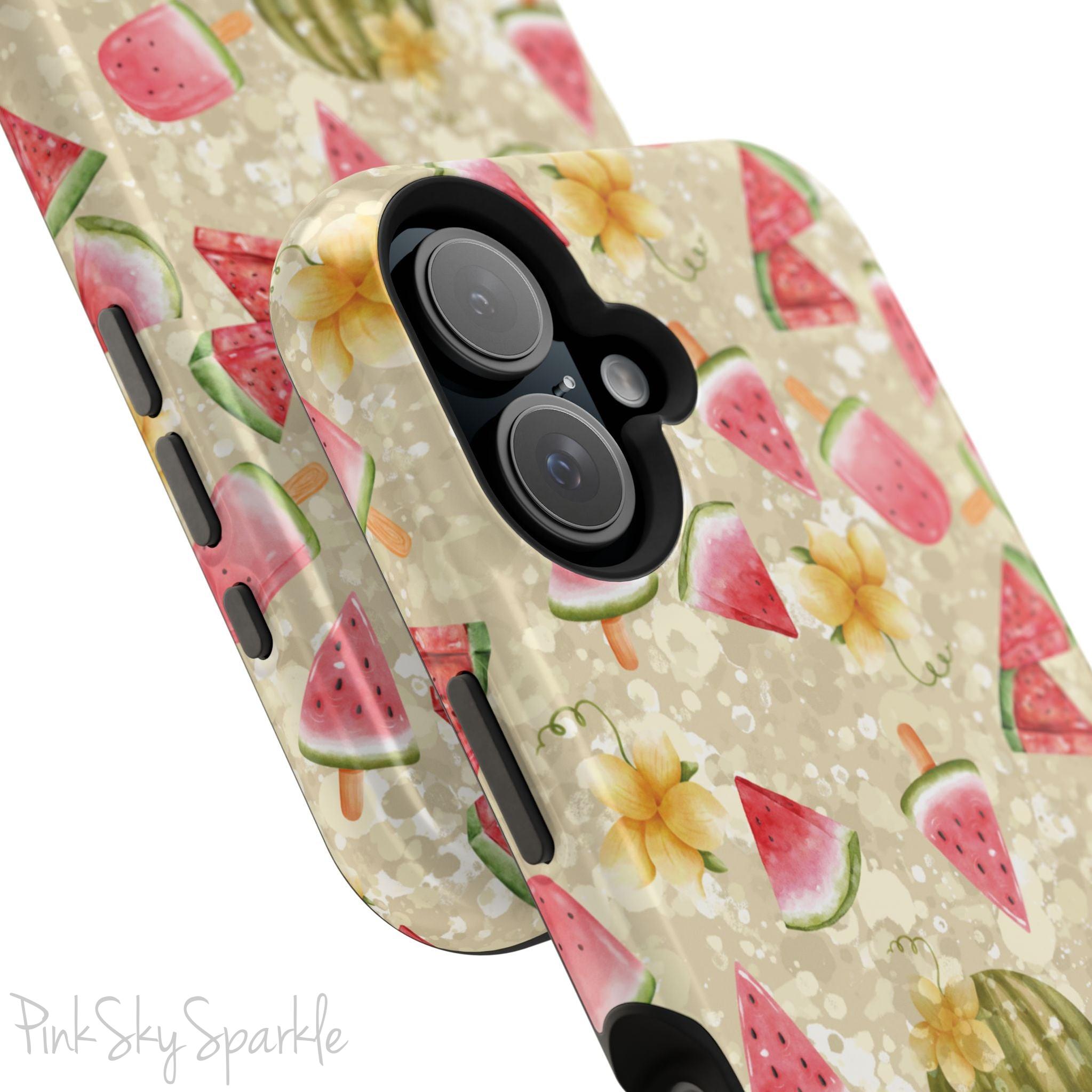 Watermelon Glow Magnetic iPhone Case