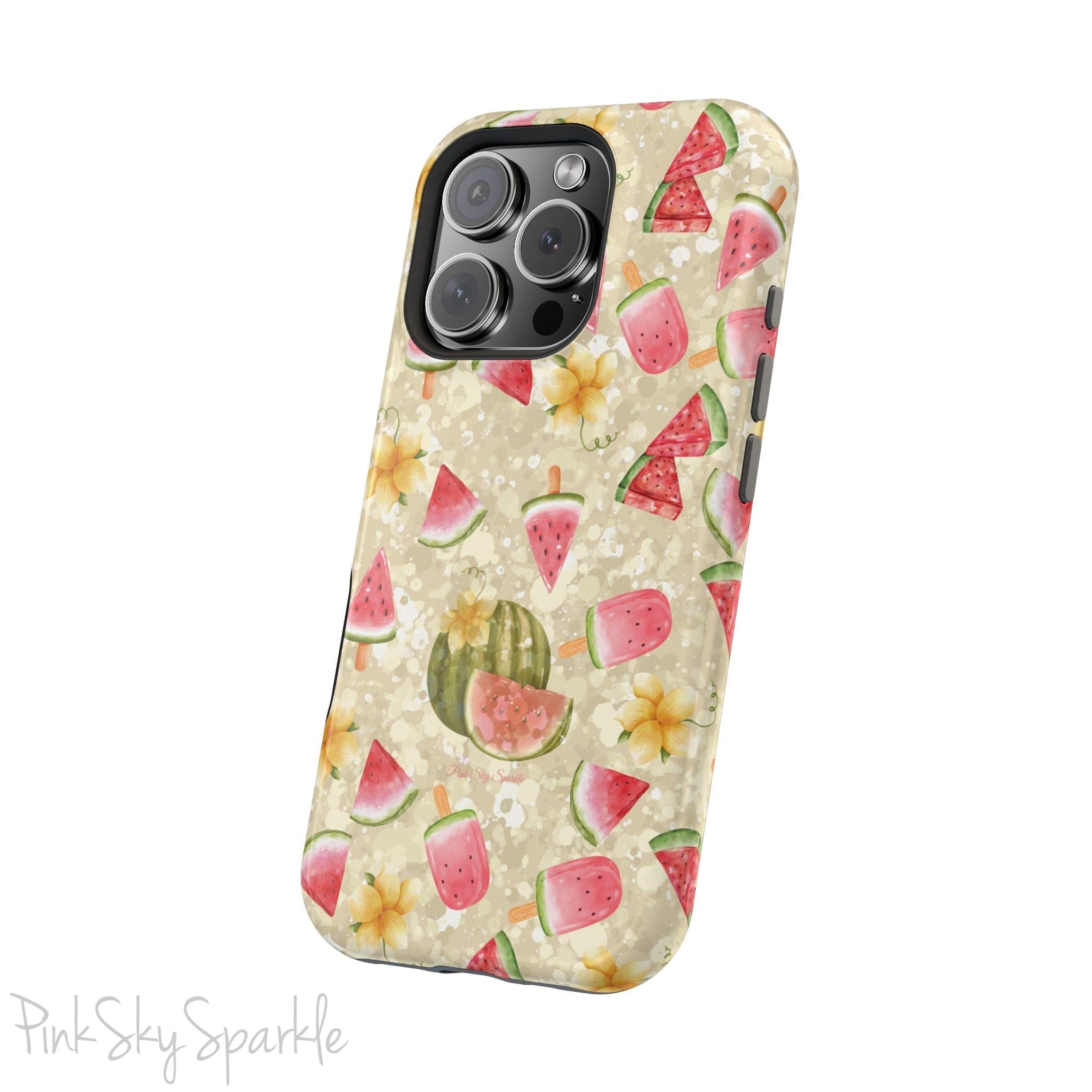 Watermelon Glow Magnetic iPhone Case