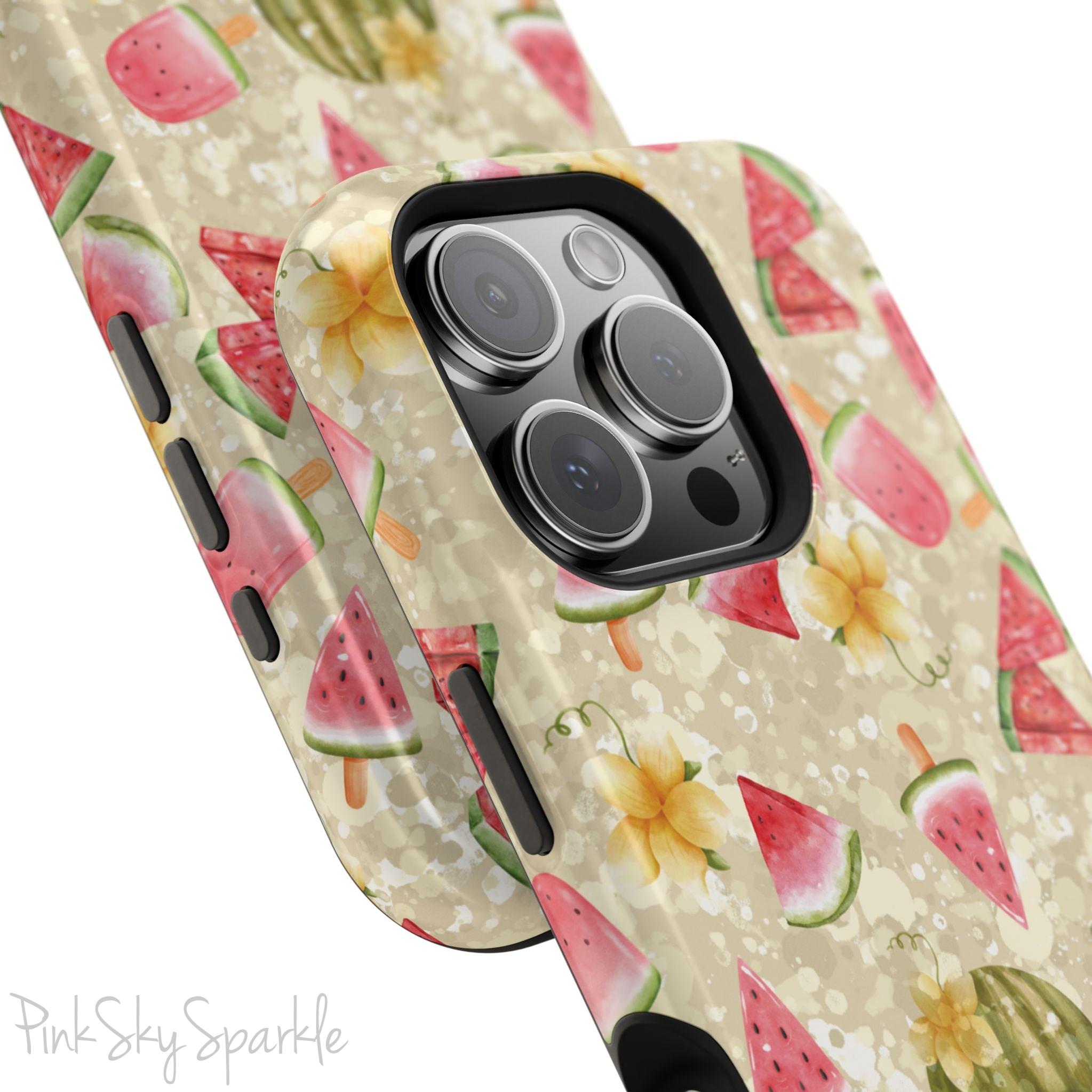 Watermelon Glow Magnetic iPhone Case