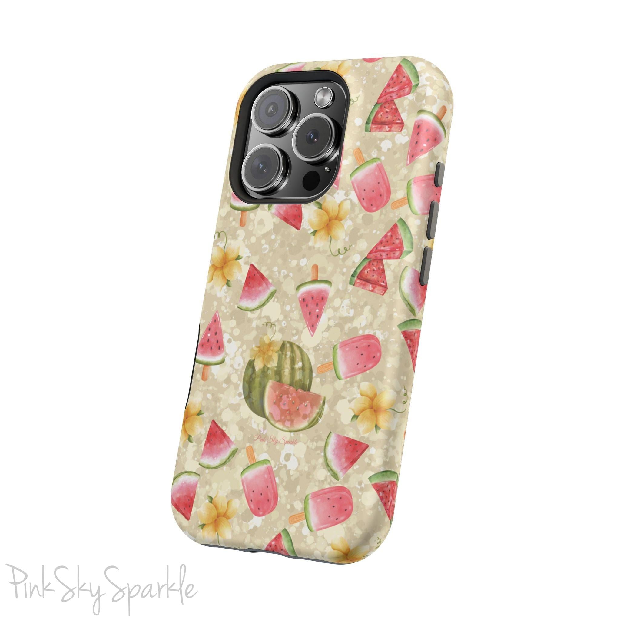 Watermelon Glow Magnetic iPhone Case