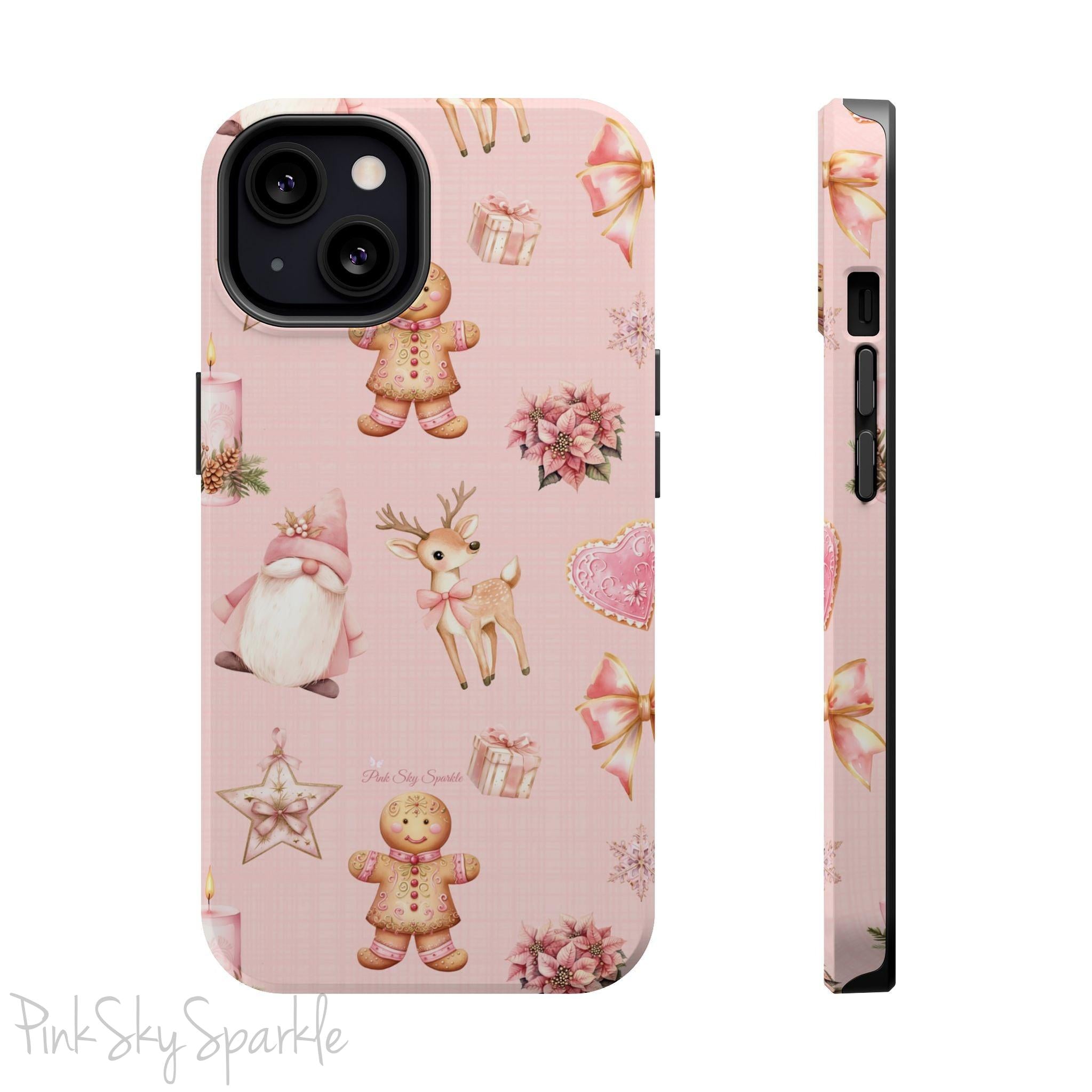 Whimsical Holiday Cheer Magnetic iPhone Case