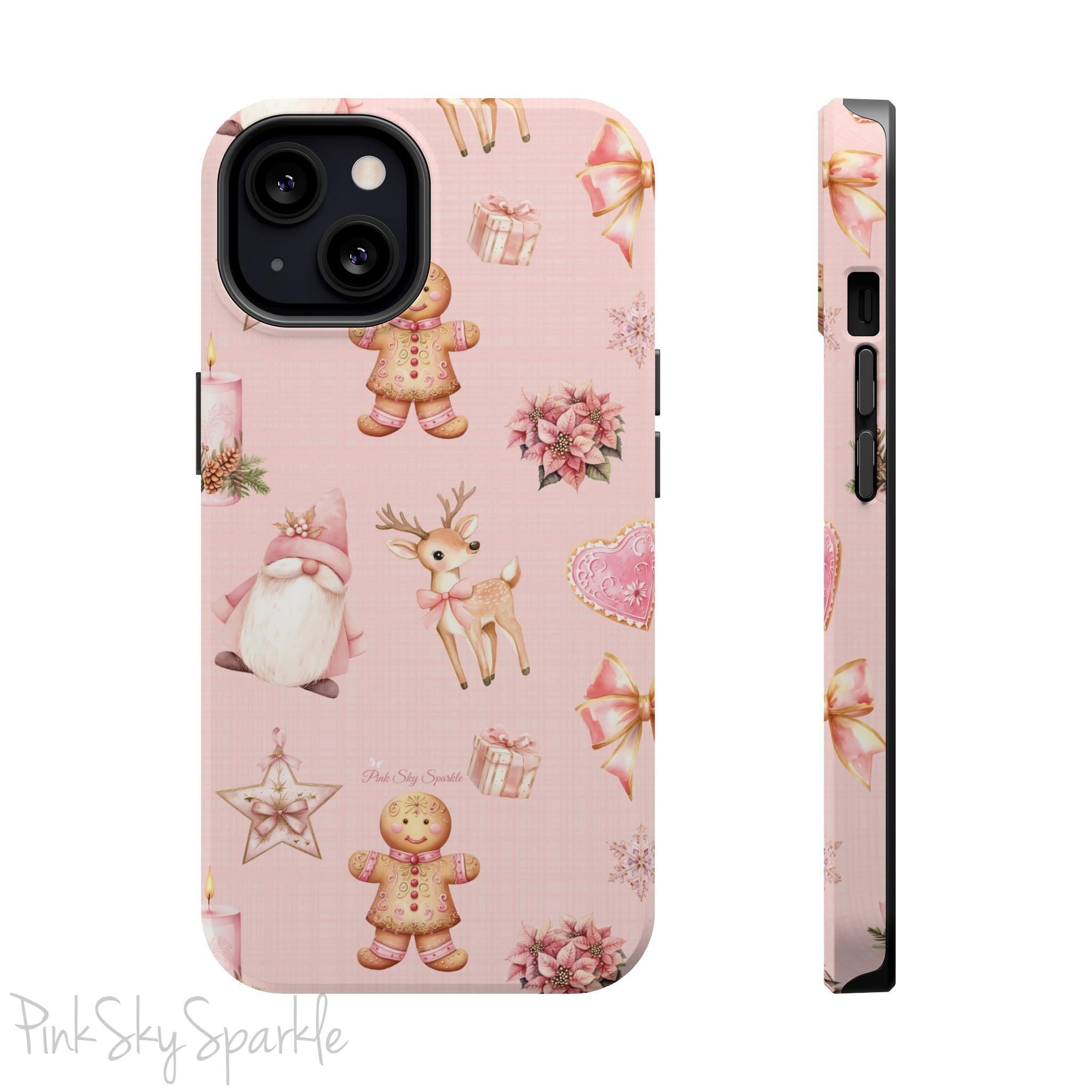 Whimsical Holiday Cheer Magnetic iPhone Case