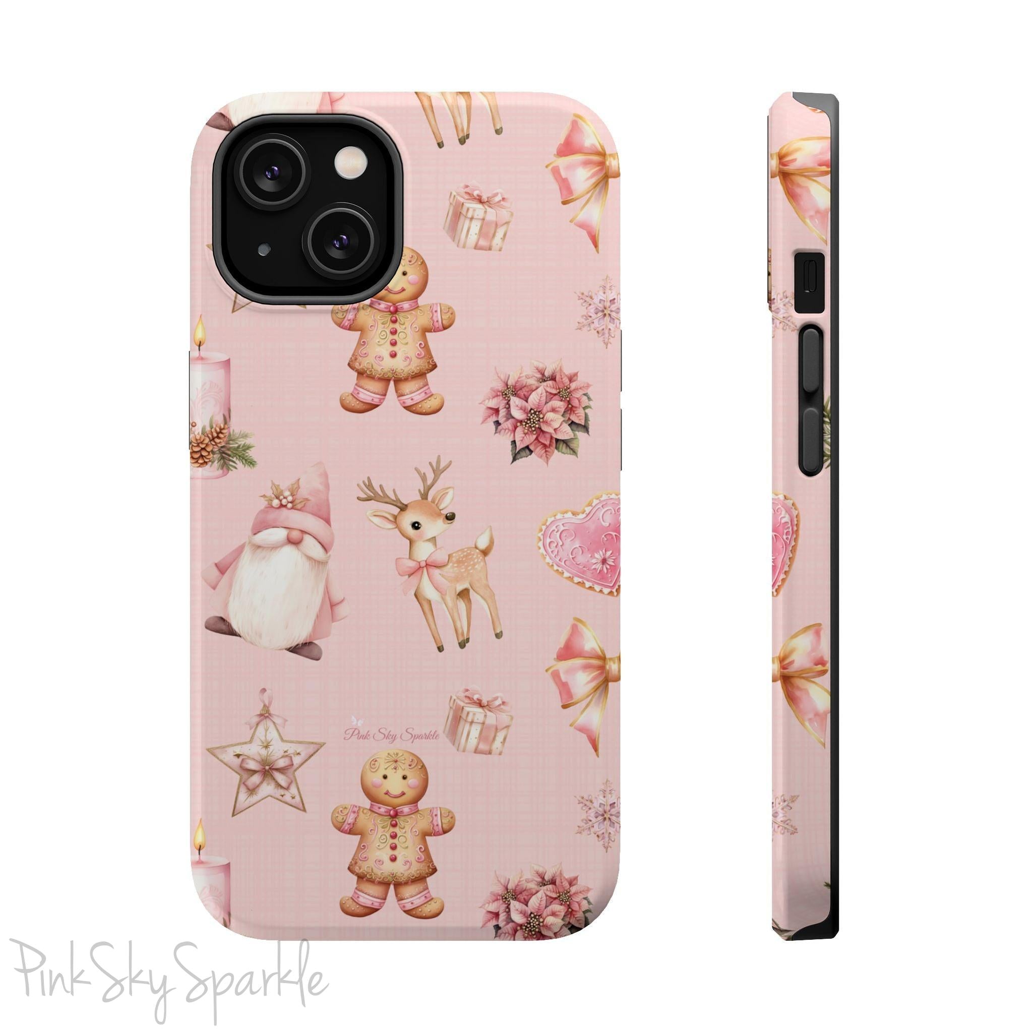 Whimsical Holiday Cheer Magnetic iPhone Case